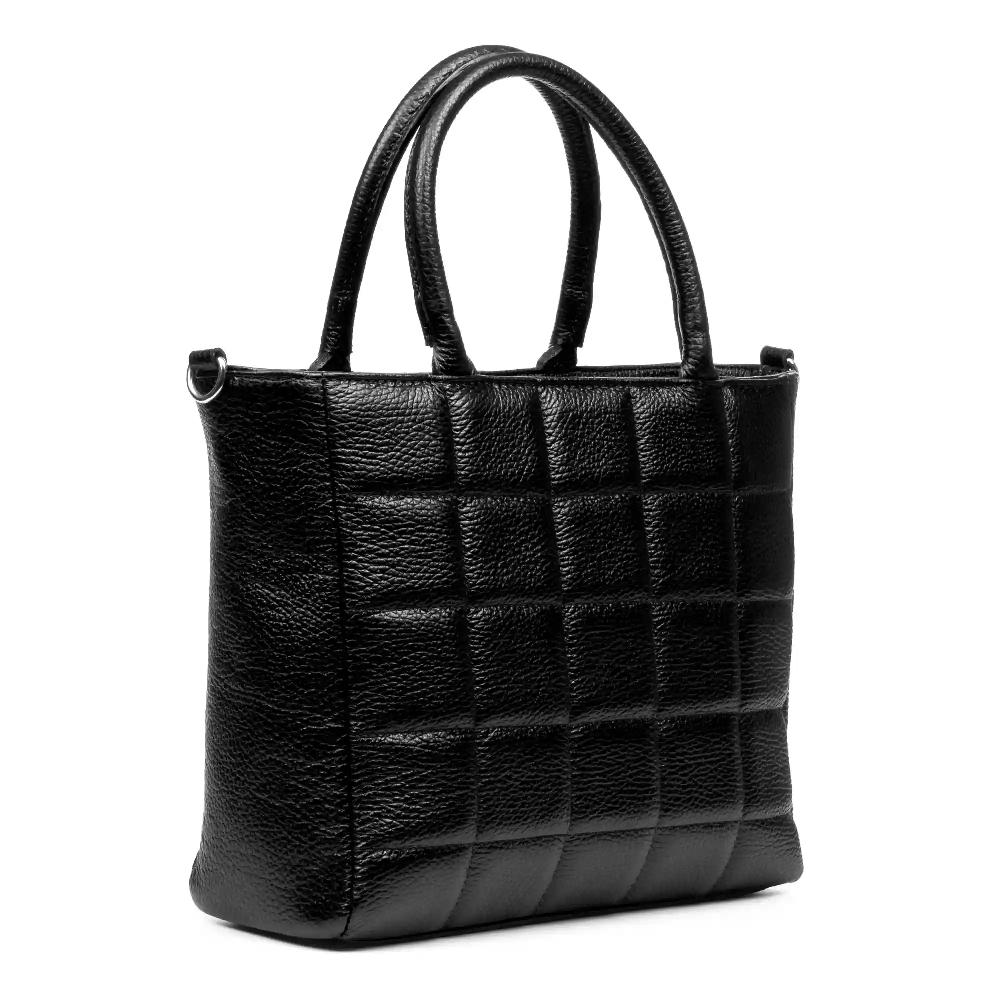 Firenze artegiani Albizzate bolso tote de mujer. Piel auténtica acabado Dollaro acolchado Outlet