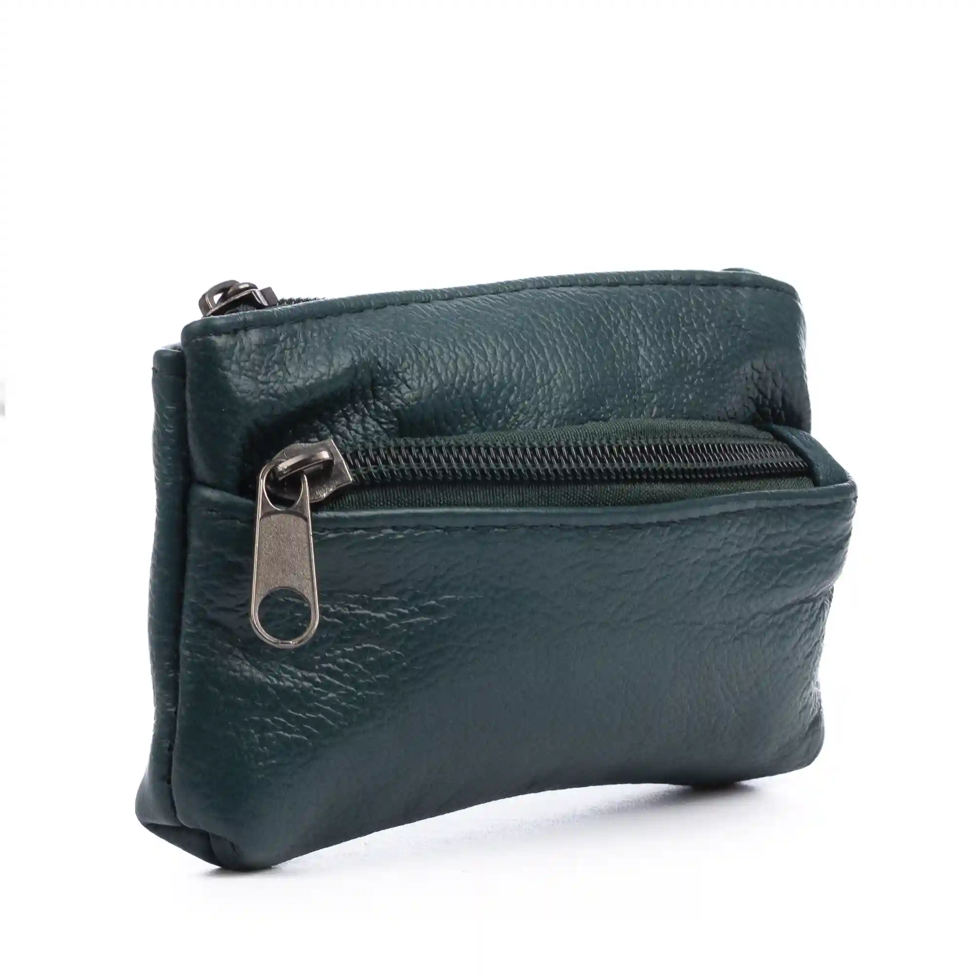 Firenze artegiani Atrani portamonedas con doble compartimento de piel Dollaro. Llavero interior Outlet online