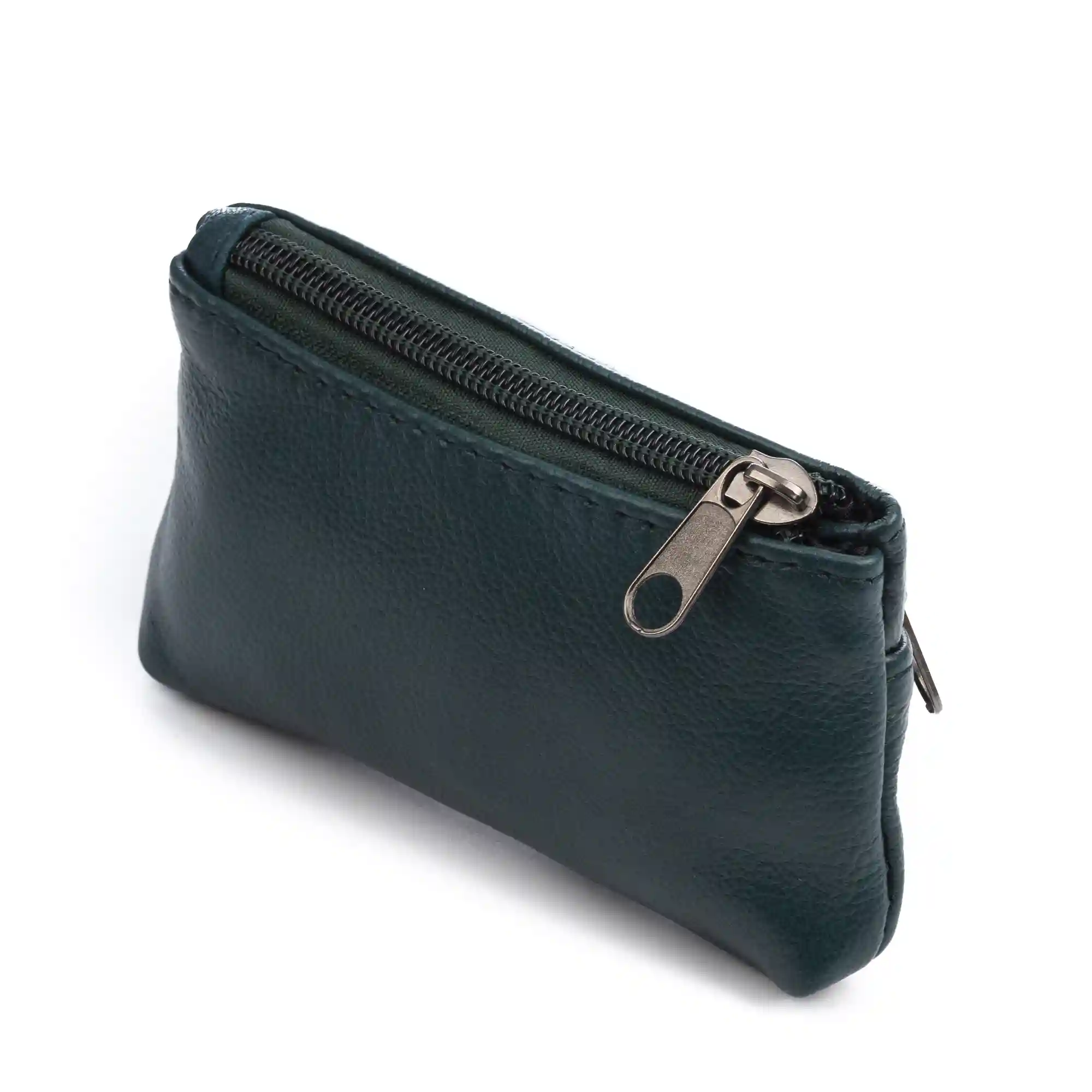 Firenze artegiani Atrani portamonedas con doble compartimento de piel Dollaro. Llavero interior Outlet online