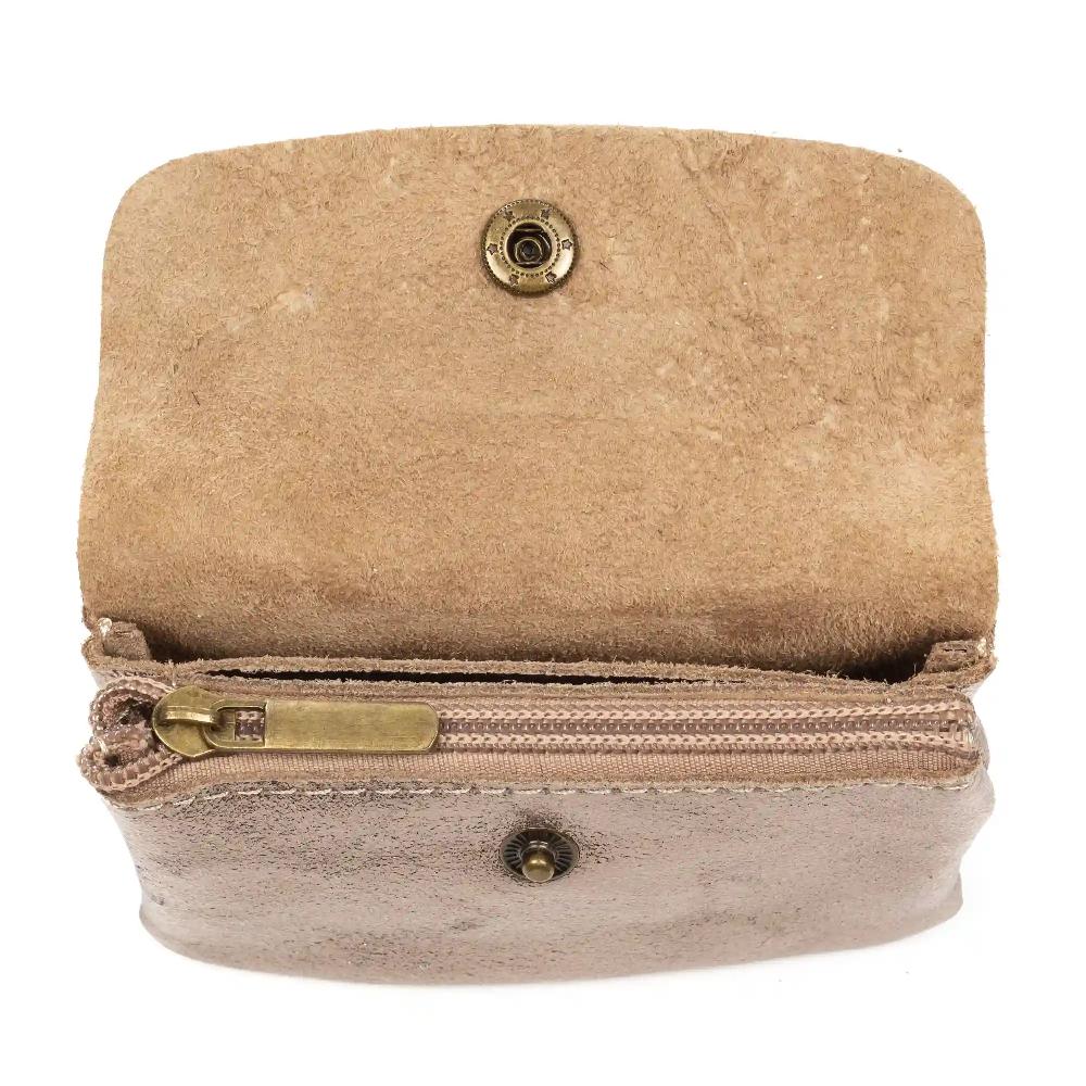 Firenze artegiani Alpignano monedero mujer. Piel auténtica Gamuza lacada brillante Ofertas