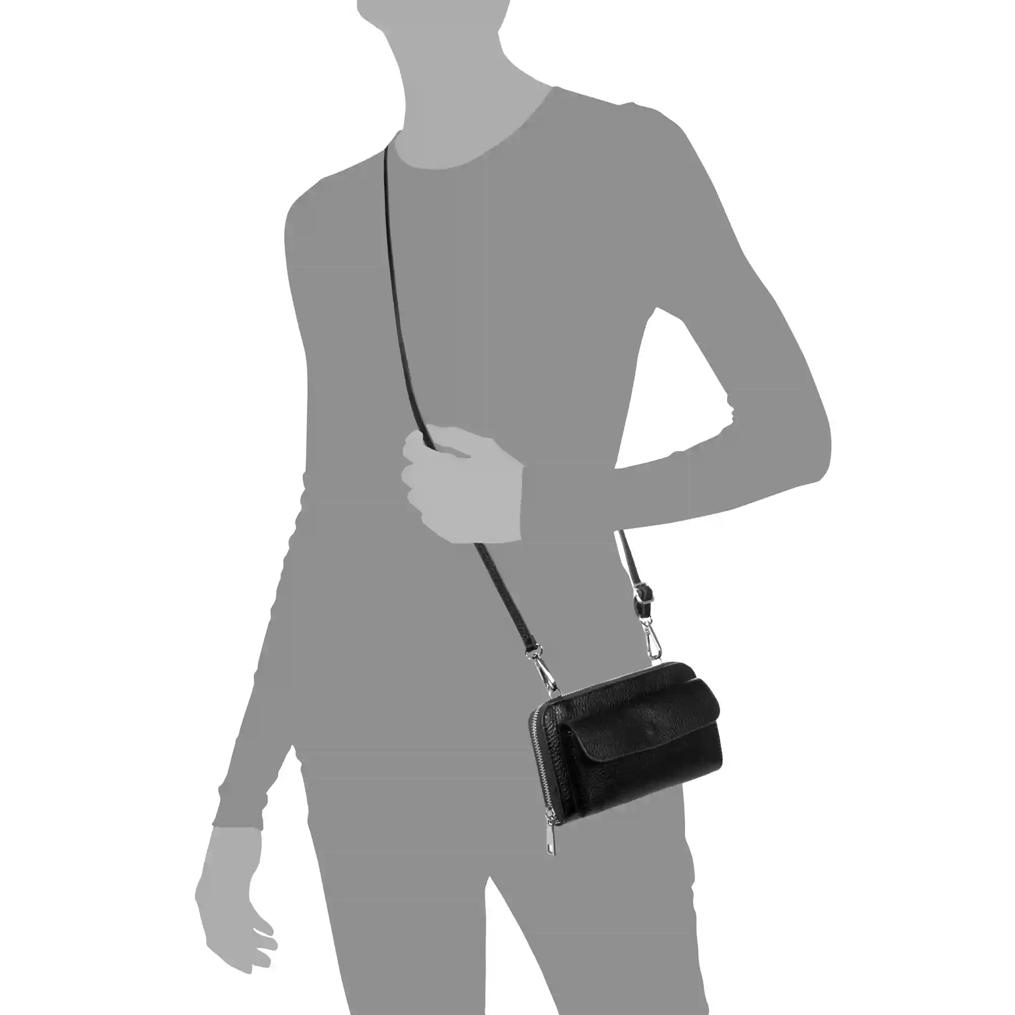 Firenze artegiani Acceglio cartera Mujer.Piel auténtica Dollaro Venta caliente