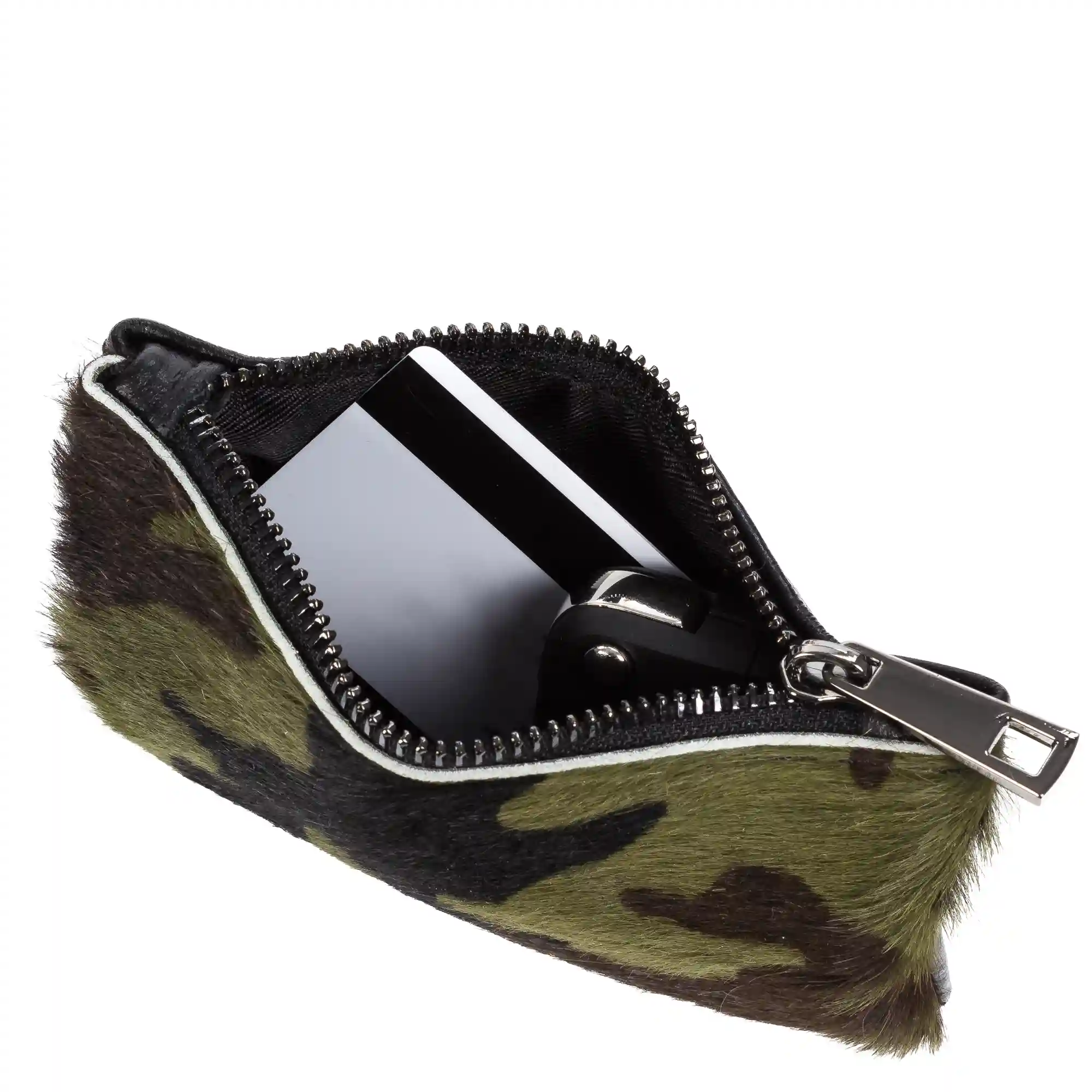Firenze artegiani Leonilda Monedero Mujer Mujer.Piel auténtica Sauvage Cavallino Camuflaje En oferta