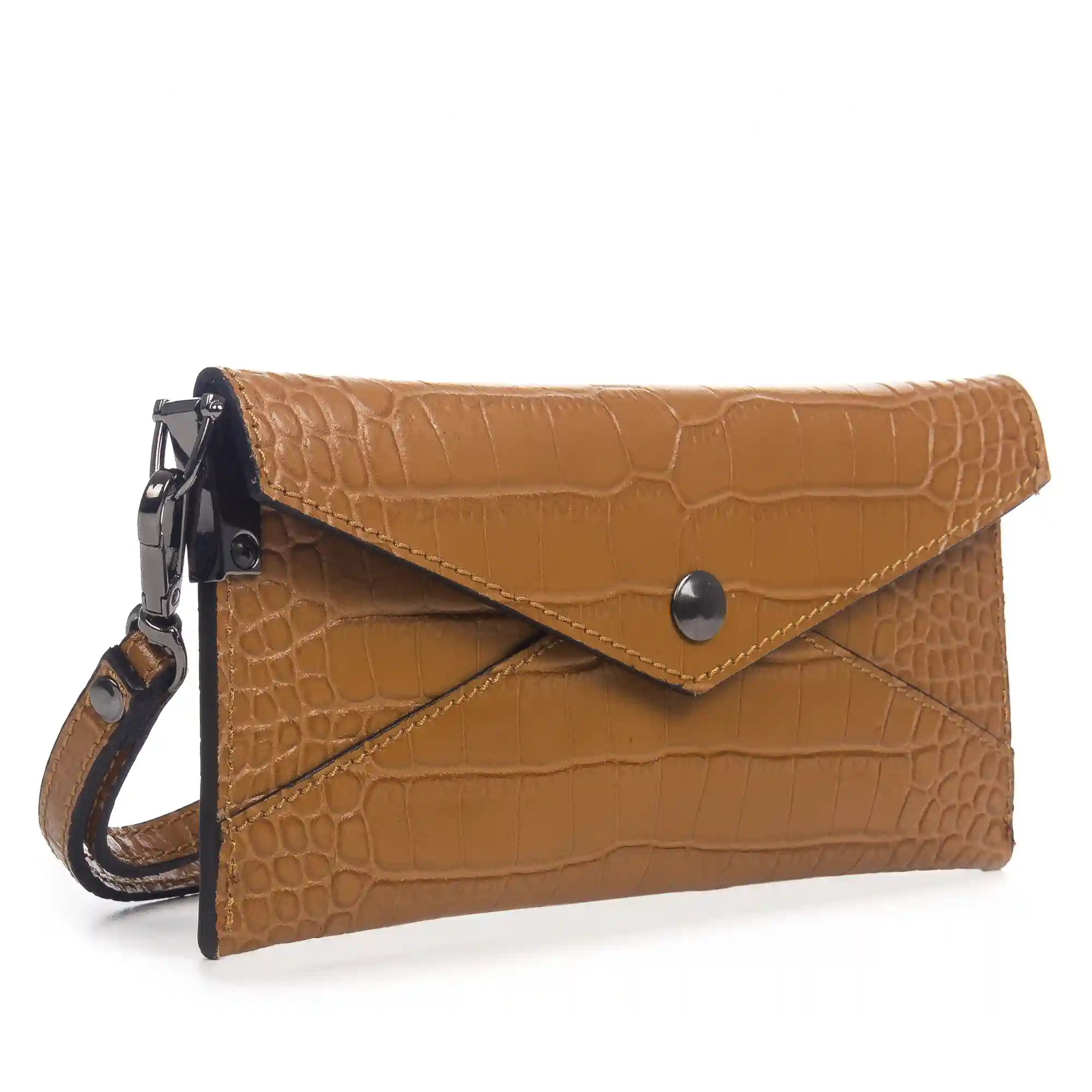 Firenze artegiani Viola Cartera Mujer Mujer.Piel auténtica Crosta Grabado Cocodrilo Rebajas de fábrica