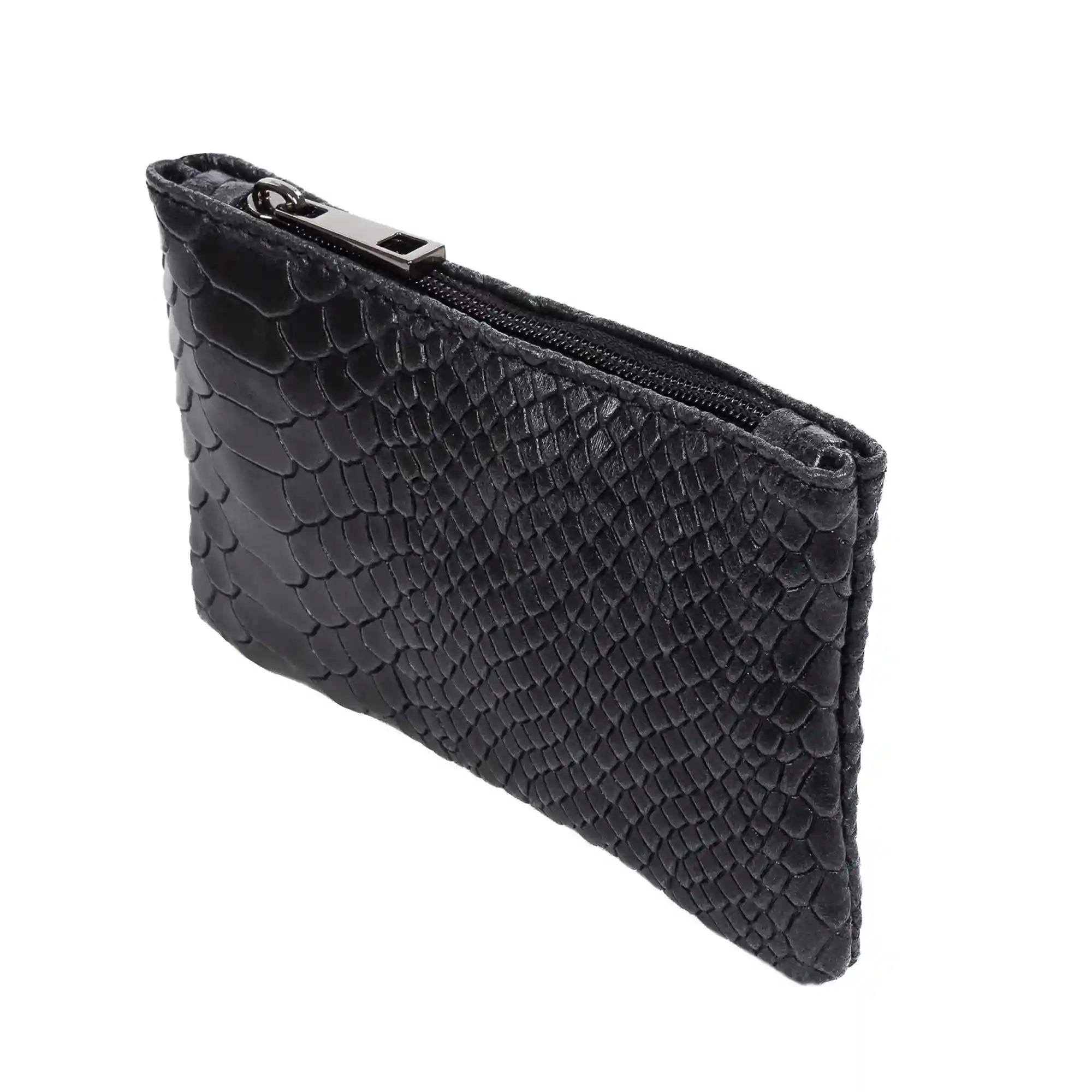 Firenze artegiani Seconda Cartera Mujer Mujer.Piel auténtica Gamuza Grabado Serpiente Descuento