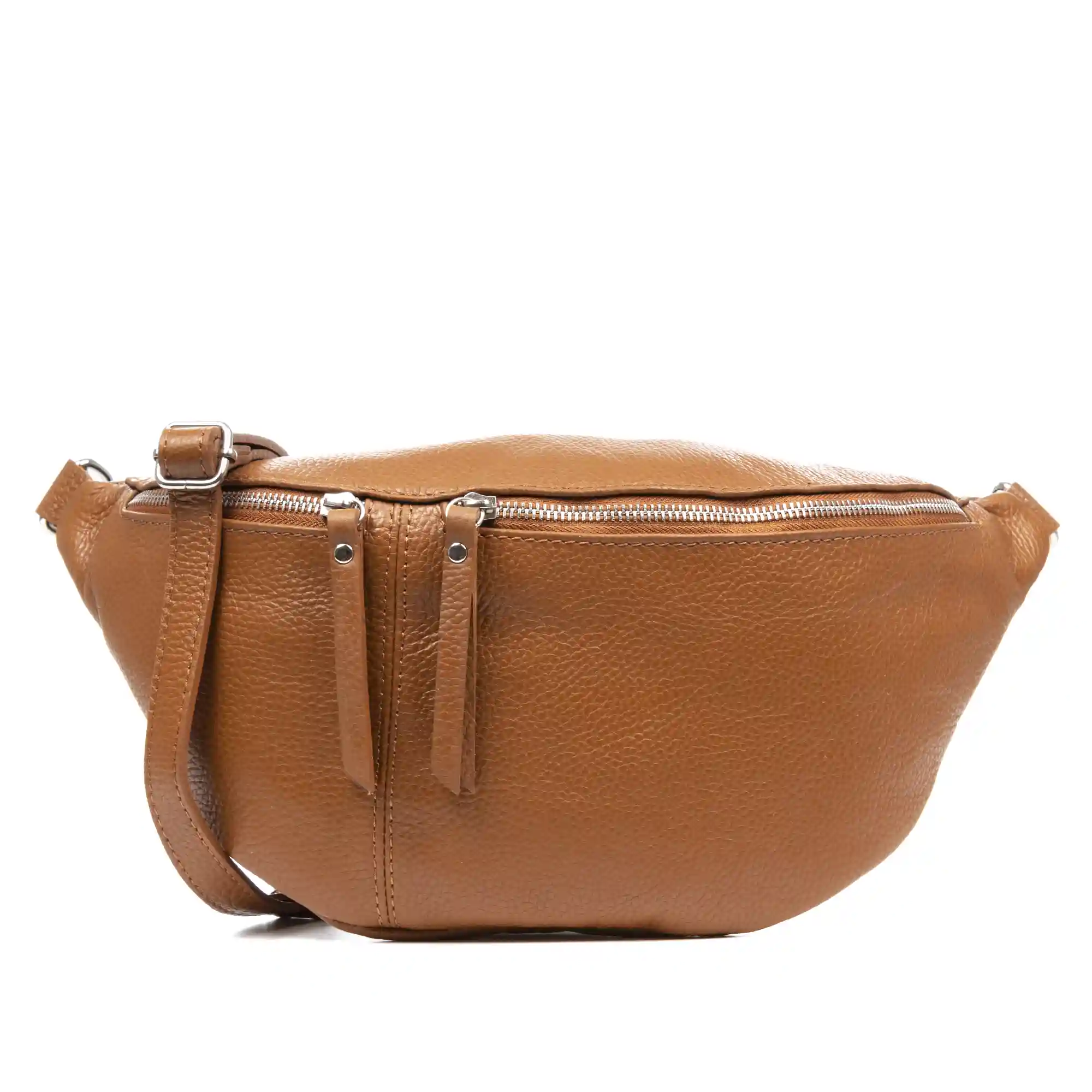 Firenze artegiani Amaroni riñonera de moda Unisex. Piel auténtica Dollaro