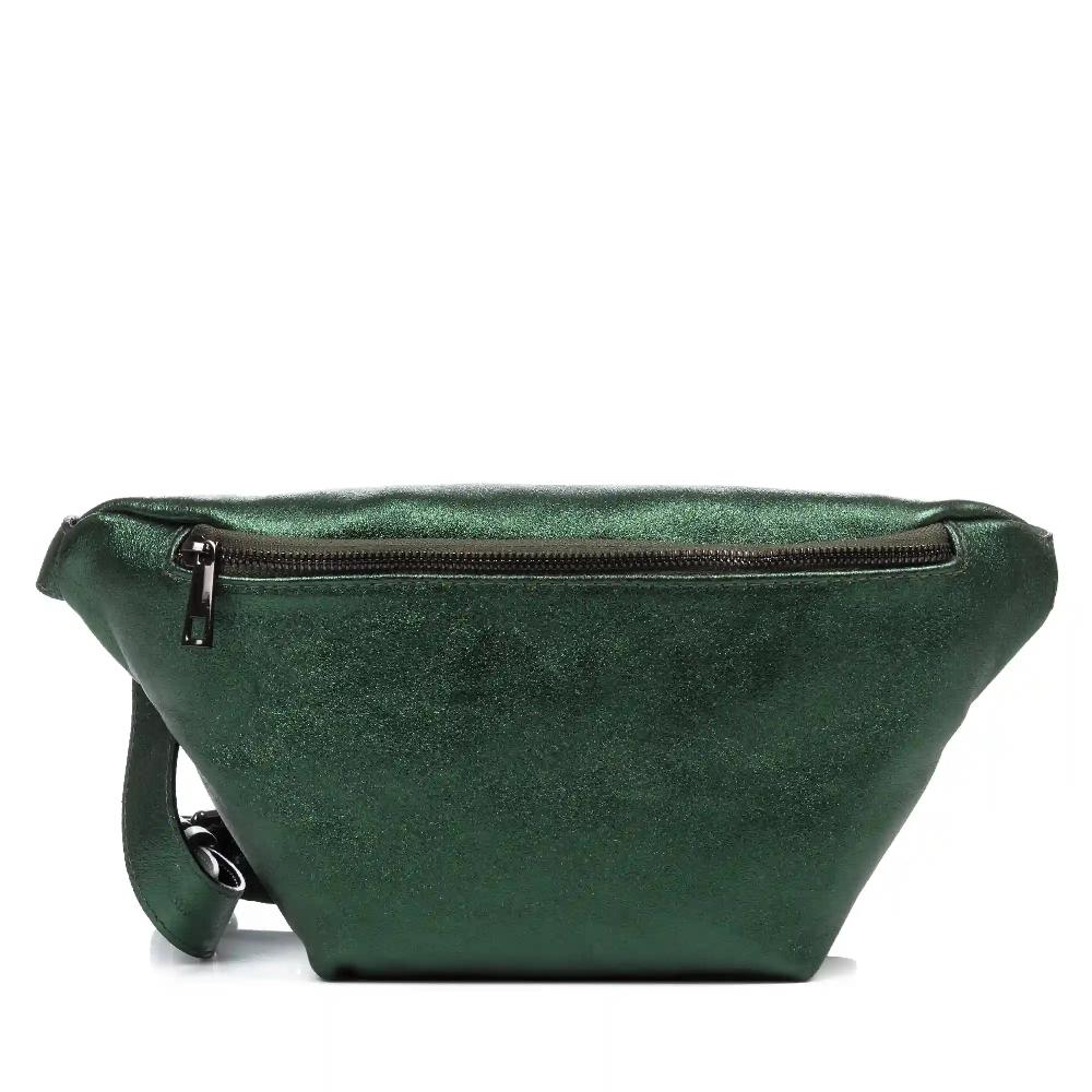 Firenze artegiani Altofonte riñonera de moda Unisex. Piel auténtica Gamuza lacada