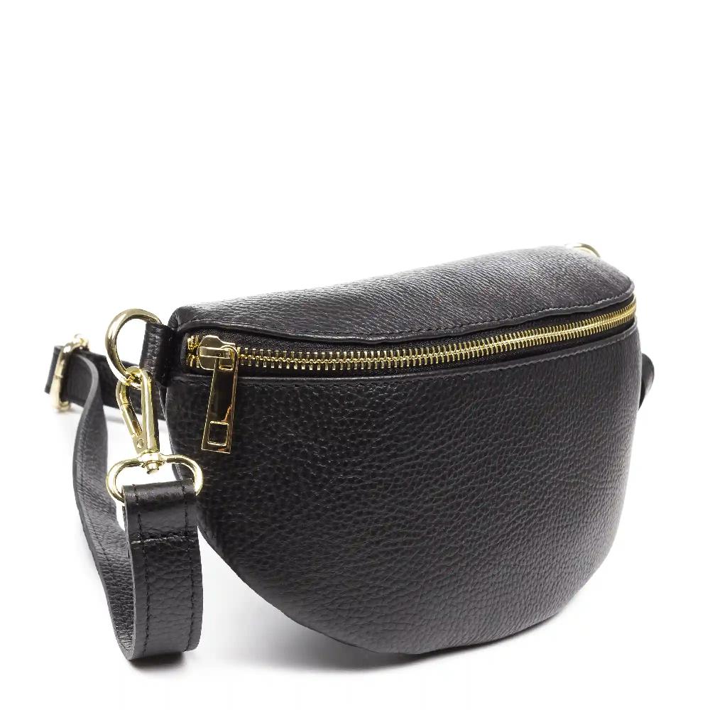 Firenze artegiani Ambra Riñonera de moda Unisex. Piel auténtica Dollaro Tienda de fábrica