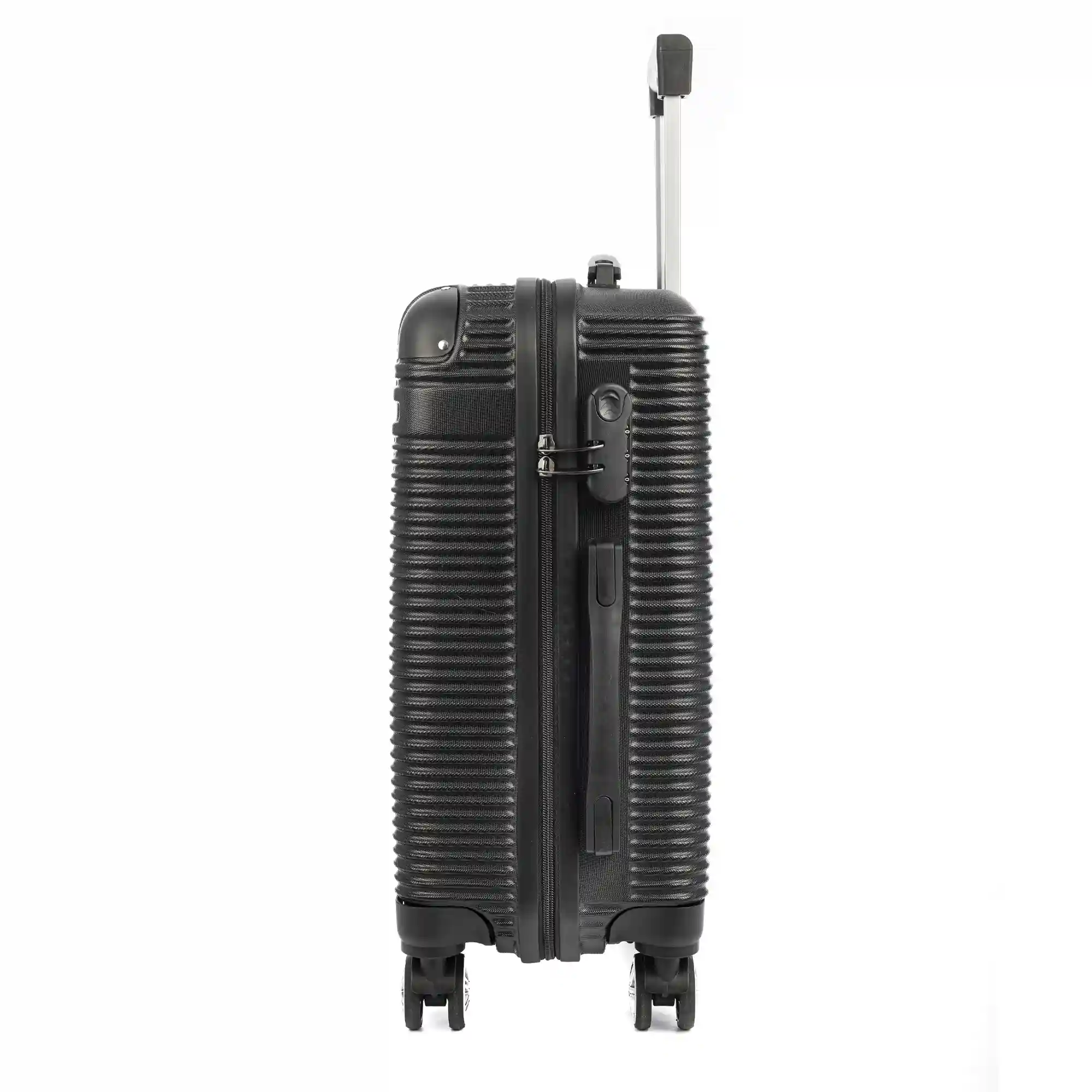 Firenze artegiani Maleta de cabina Trolley en material ligero de ABS de alta resistencia con esquinas reforzadas. Cerradura numérica y 4 ruedas dobles giratorias 360°. 57x36x21 cm Descuento por venta flash