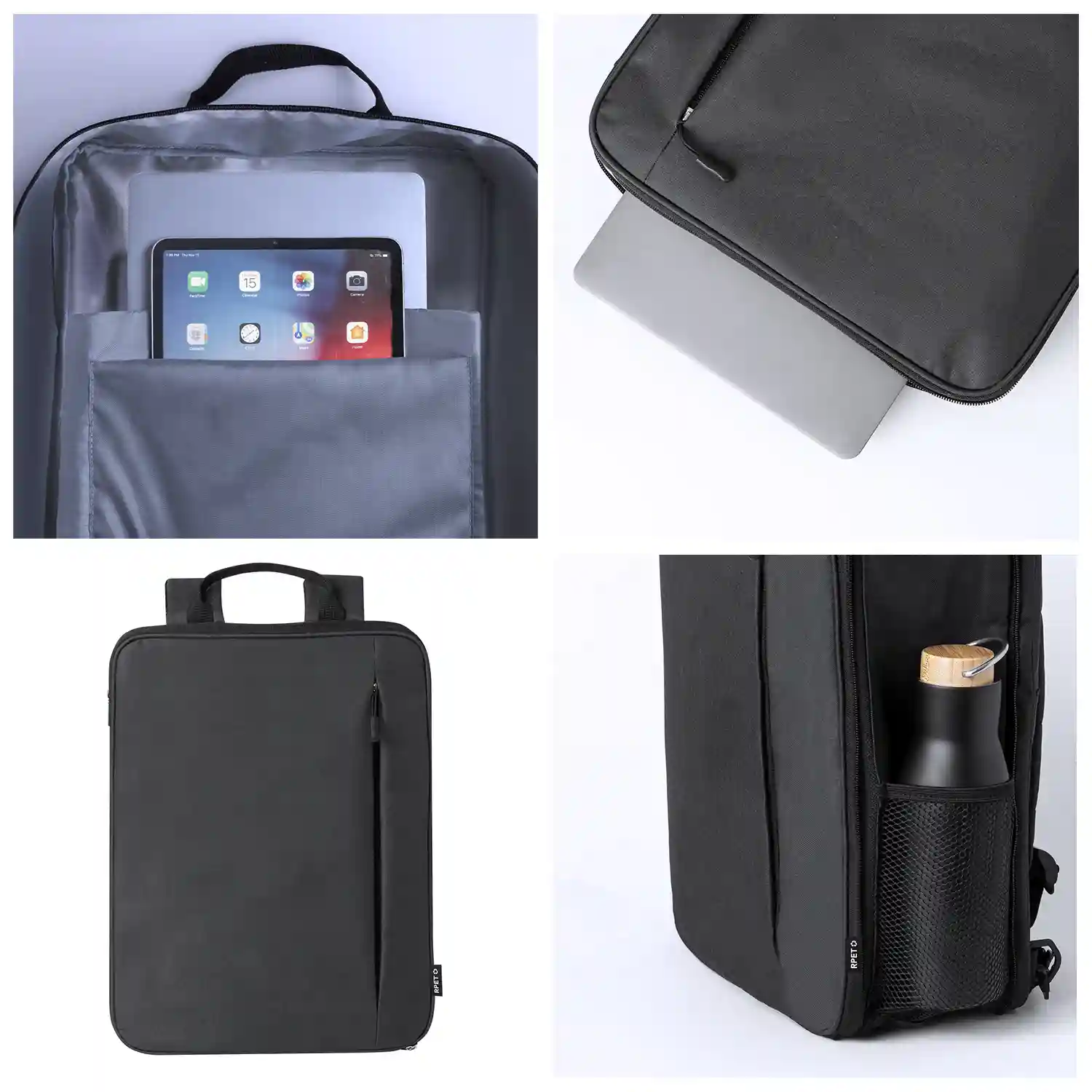Firenze artegiani Mochila extensible Weiter porta laptop para tablet de 10 pulgadas y portátil de 15 pulgadas. Materiales reciclados Ofertas