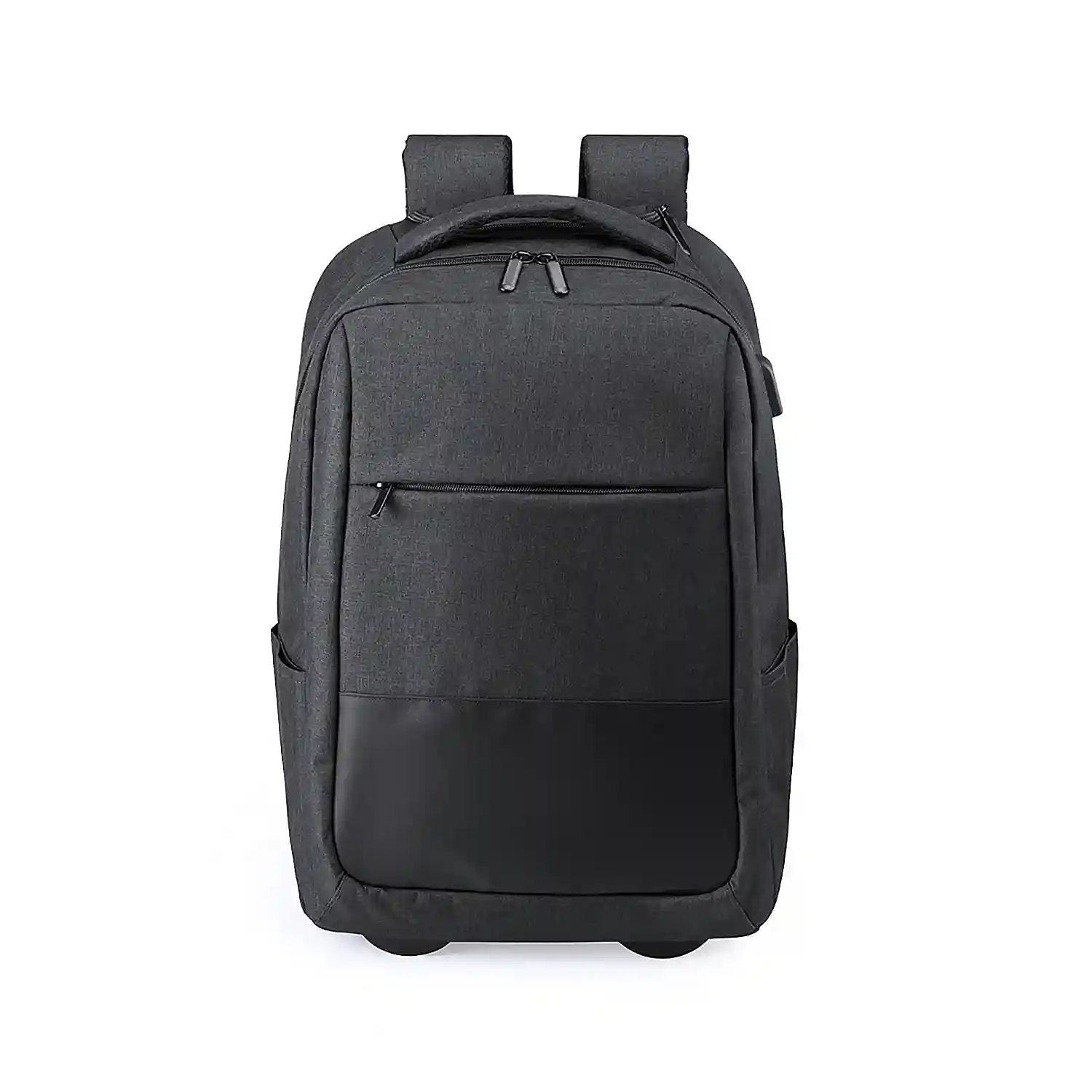 Firenze artegiani Mochila Trolley Conexión USB. Bolsillo Acolchado para Portátil. Cintas Acolchadas