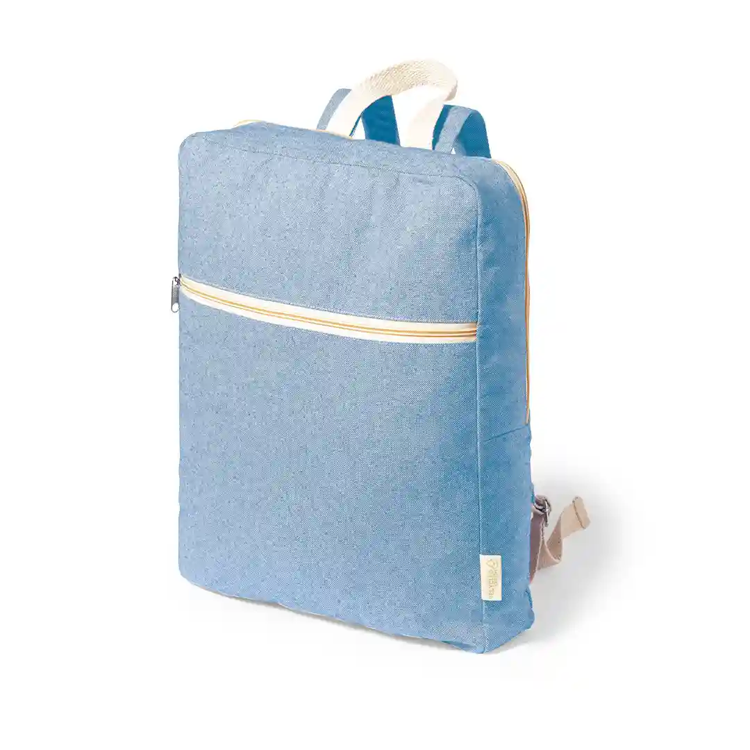 Firenze artegiani Mochila de línea nature en suave material 100% algodón orgánico