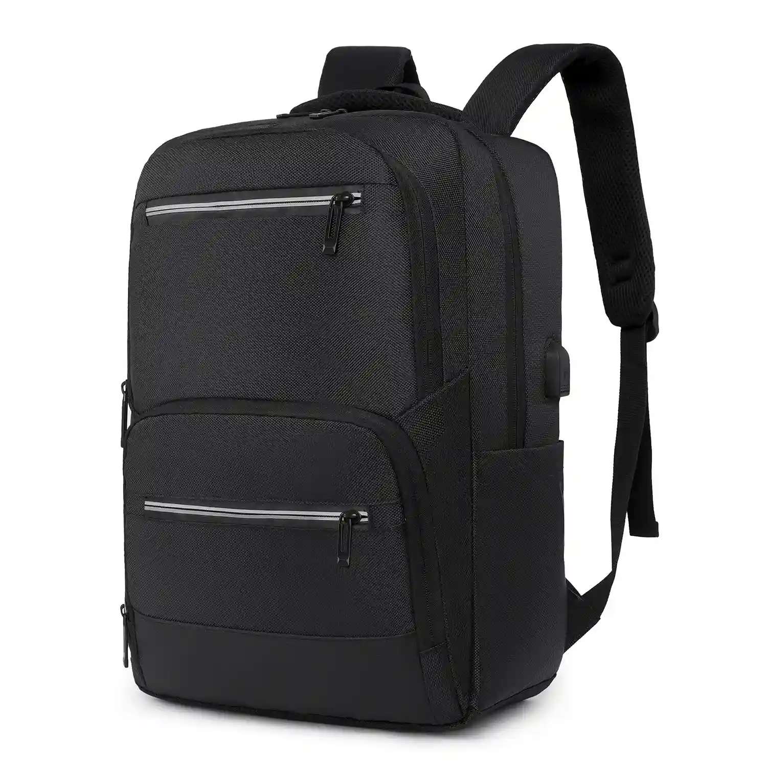 Firenze artegiani Mochila de viaje con gran resistencia impermeable y con conexión USB. Acolchada ventilada y con asa para trolley Tienda