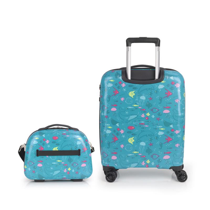 Gabol Juego de maleta de cabina y neceser ACQUA Rebajas online