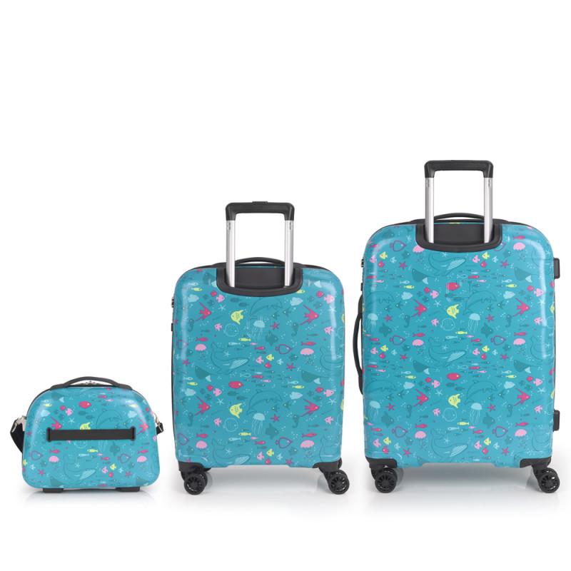 Gabol Juego de 2 maletas (cabina y mediana) y neceser ACQUA Rebajas top
