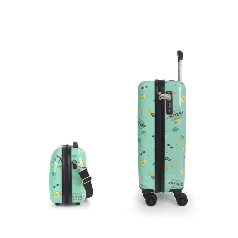 Gabol Juego de Maleta de Cabina y Neceser HAWAI MR. WONDERFUL Grandes descuentos