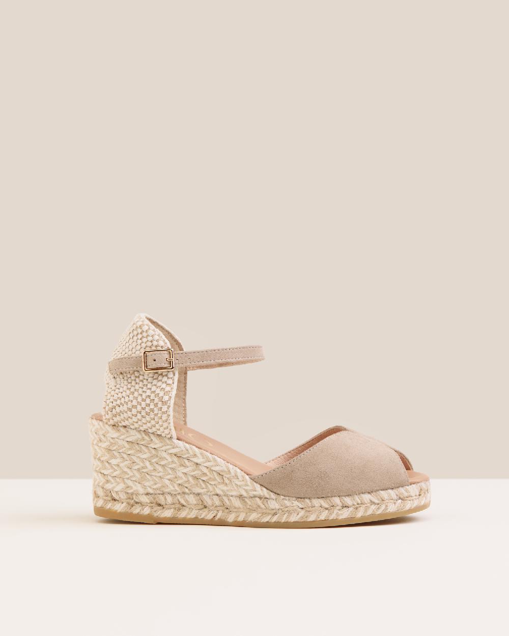 Gaimo espadrilles Ronny KangarooSandalias de cuña en piel con hebilla Gaimo espadrilles Ronny KangarooSandalias de cuña en piel con hebilla