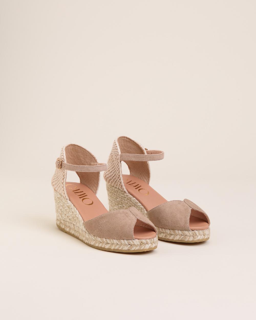 Gaimo espadrilles Ronny KangarooSandalias de cuña en piel con hebilla Grandes descuentos