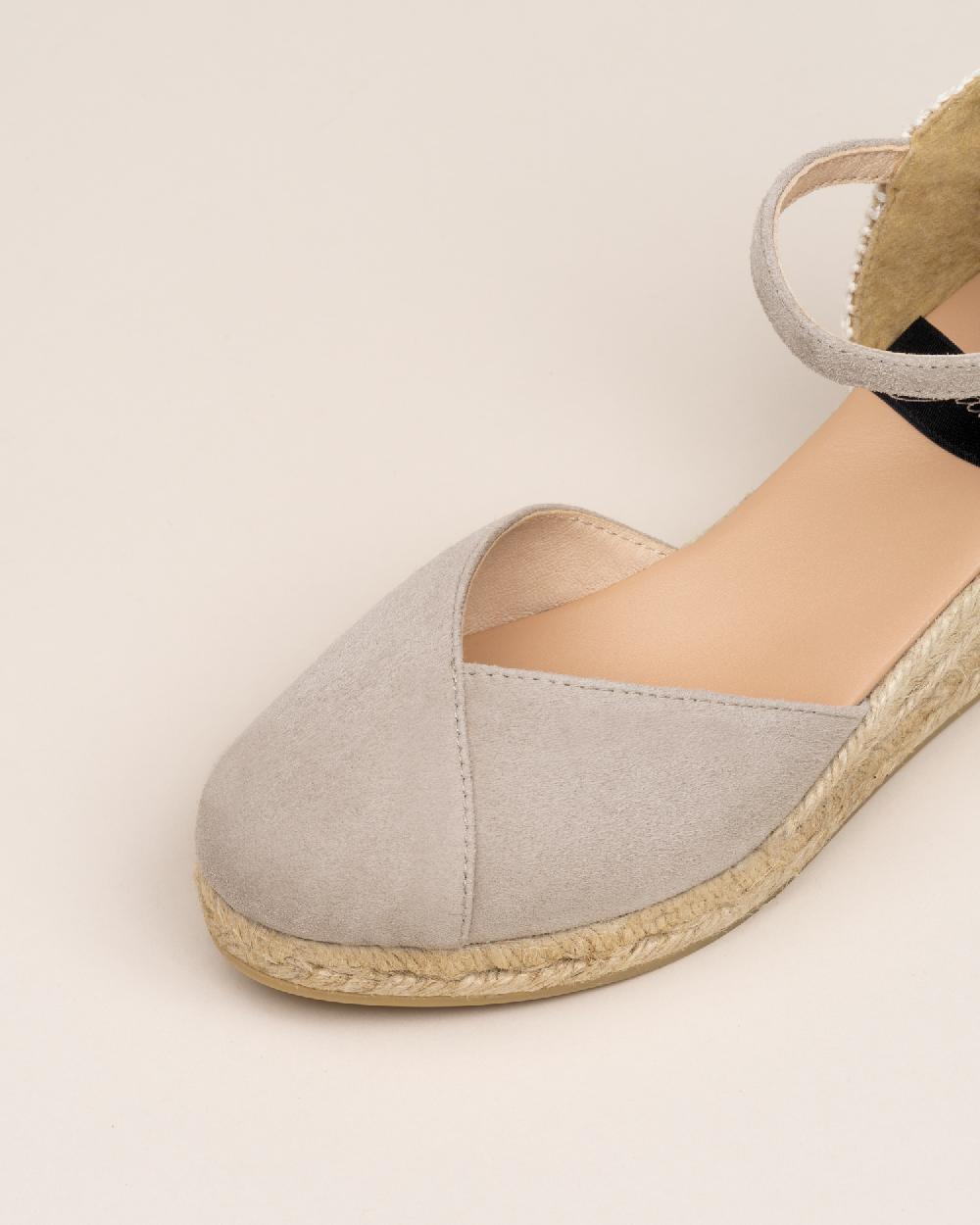 Gaimo espadrilles Copita KangarooAlpargatas de cuña en piel con escote pico Tienda de fábrica