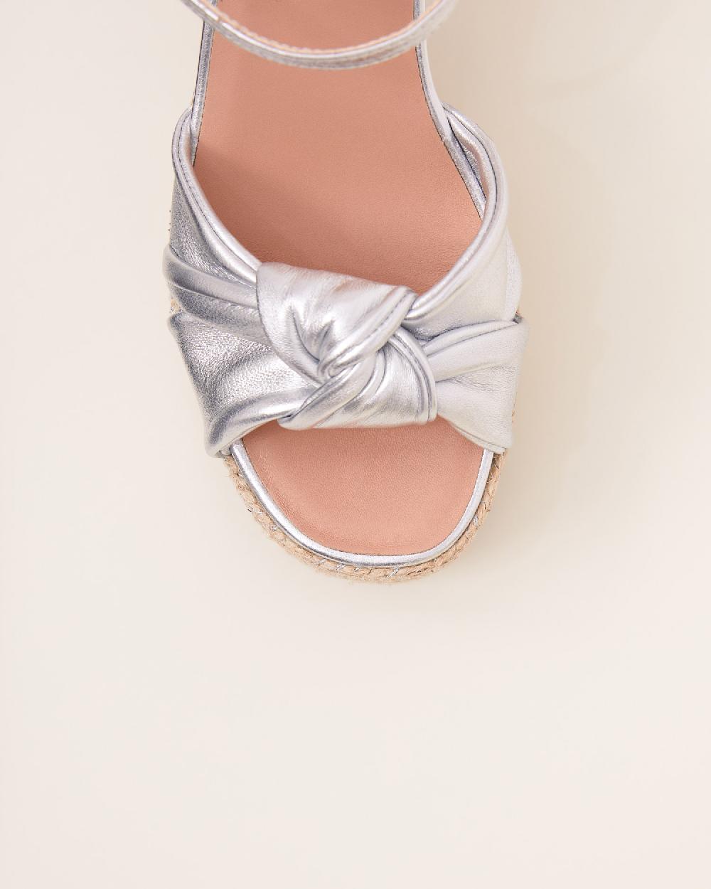 Gaimo espadrilles Coque PlataSandalias con tacón de yute en piel con tubular En oferta
