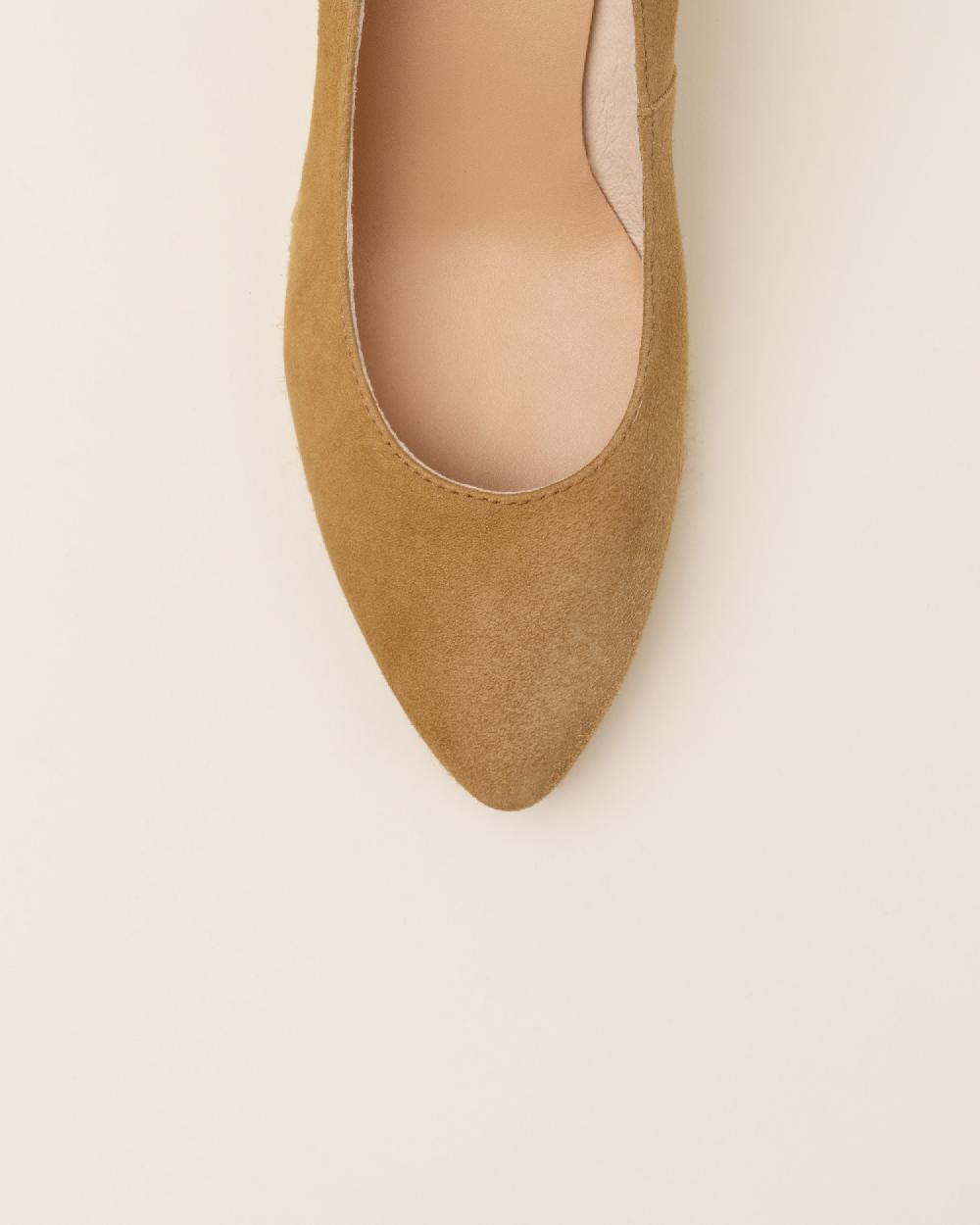 Gaimo espadrilles Teva CamelSalones de cuña de yute en piel con escote redondo Grandes ahorros