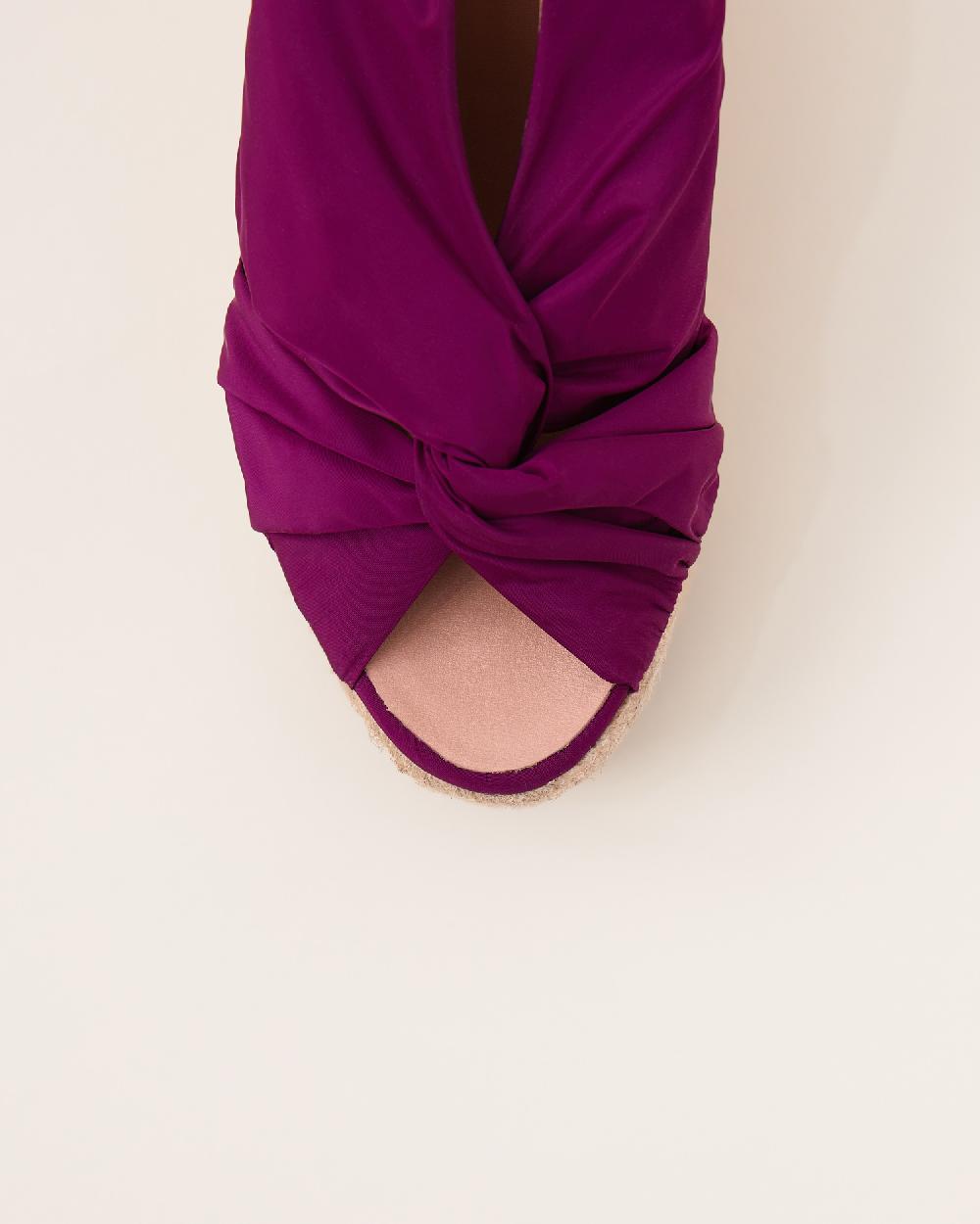 Gaimo espadrilles Anca ViolinSandalias de cuña en tejido acolchado Venta caliente