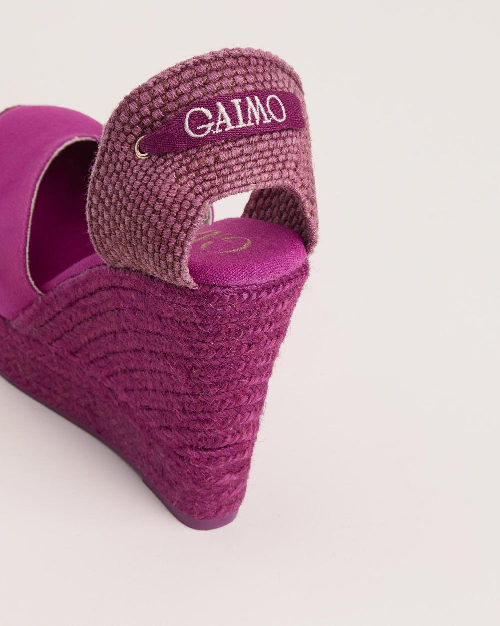 Gaimo espadrilles Tani PeonyAlpargatas de cuña alta monocolor en algodón con cintas Rebajas de fábrica