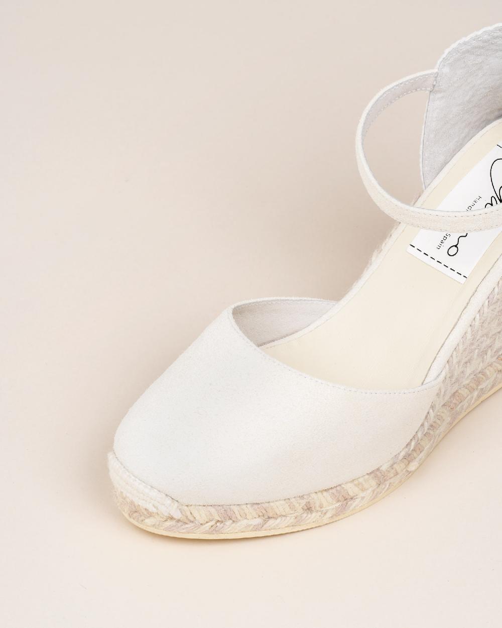 Gaimo espadrilles Global Ante MarfilAlpargatas de cuña en piel con hebilla Últimos 3 días