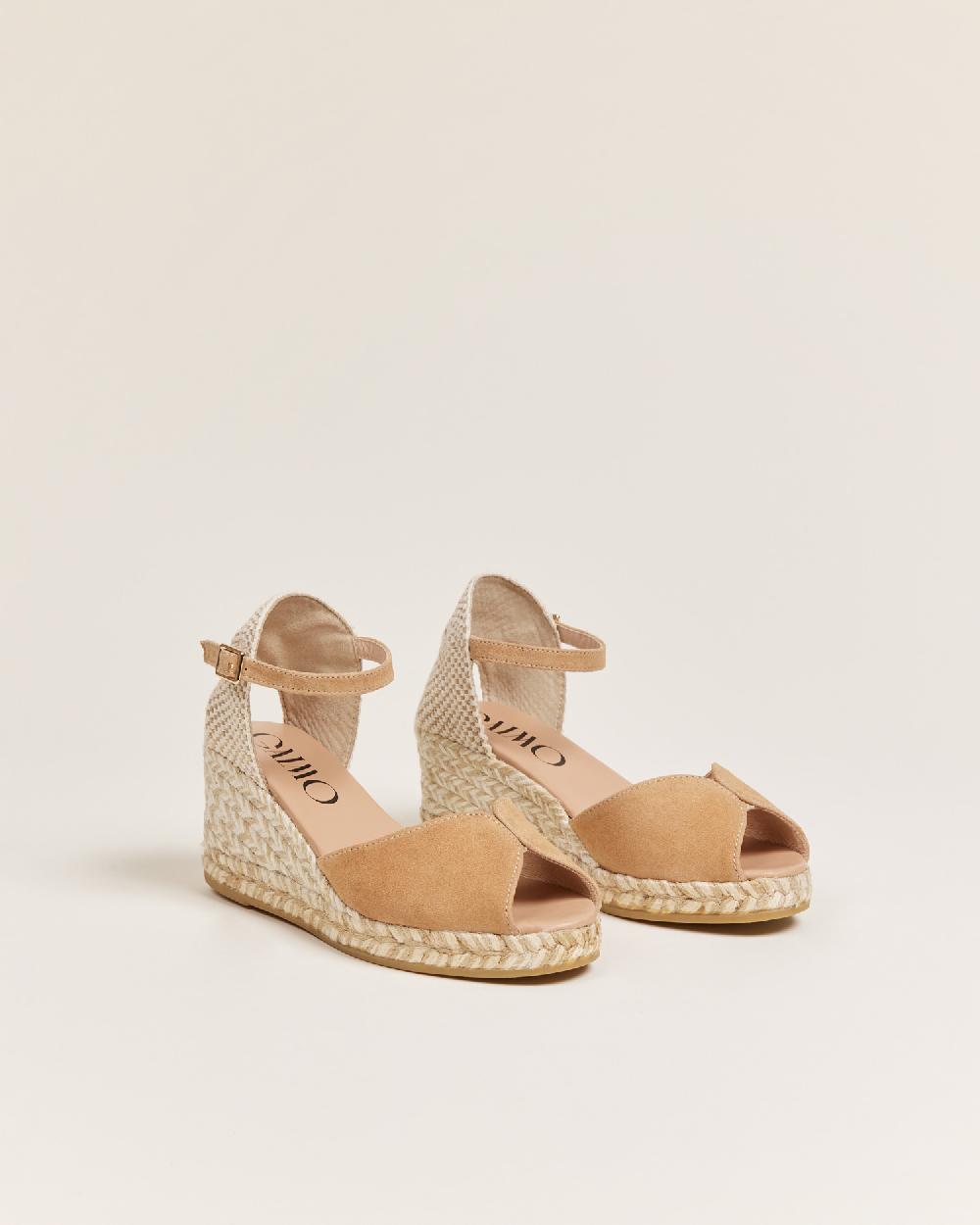 Gaimo espadrilles Ronny CamelloSandalias de cuña en piel con hebilla COMPRAR AHORA