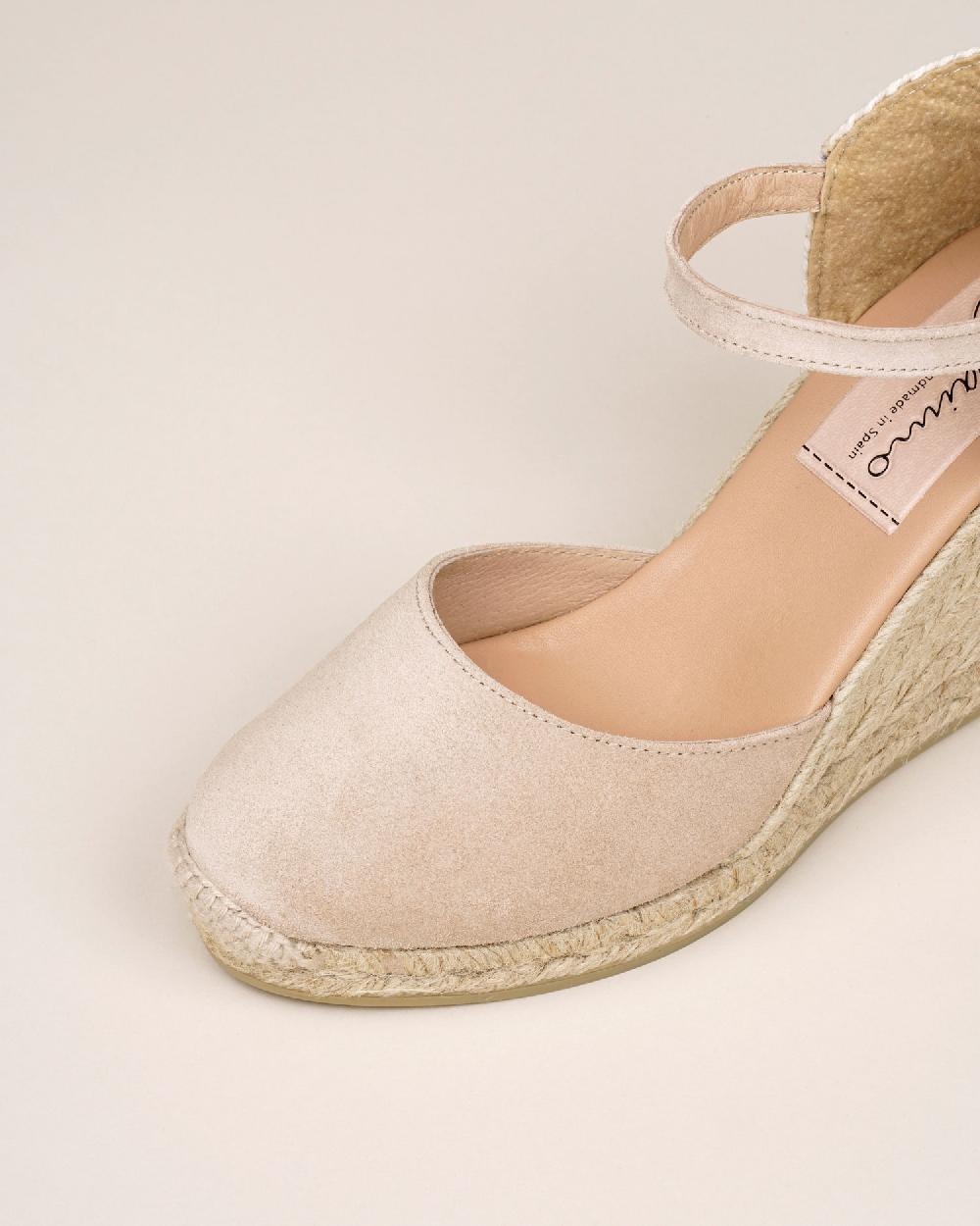 Gaimo espadrilles Global7 SableAlpargatas de cuña en piel con hebilla Últimos 2 días