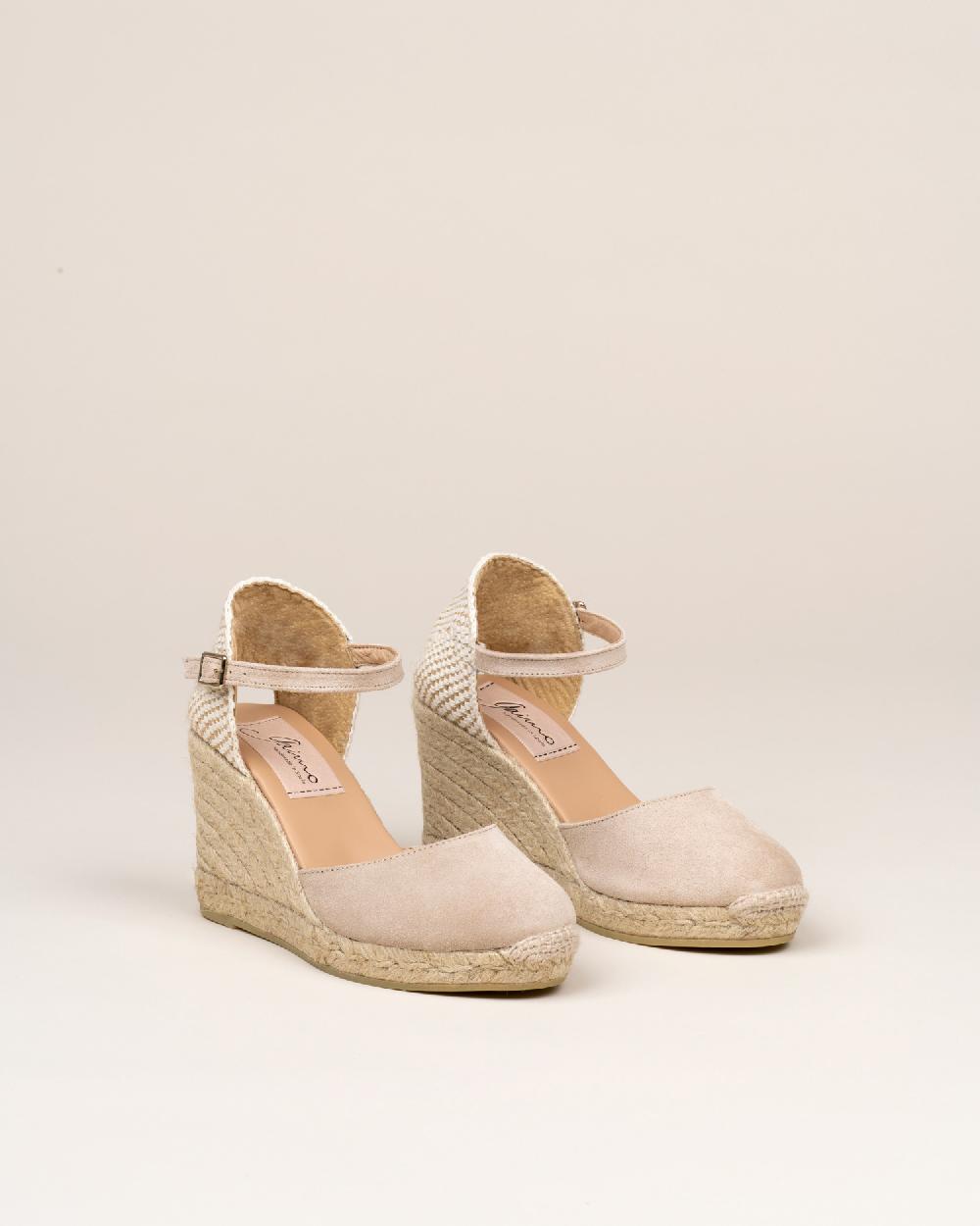 Gaimo espadrilles Global7 SableAlpargatas de cuña en piel con hebilla Últimos 2 días