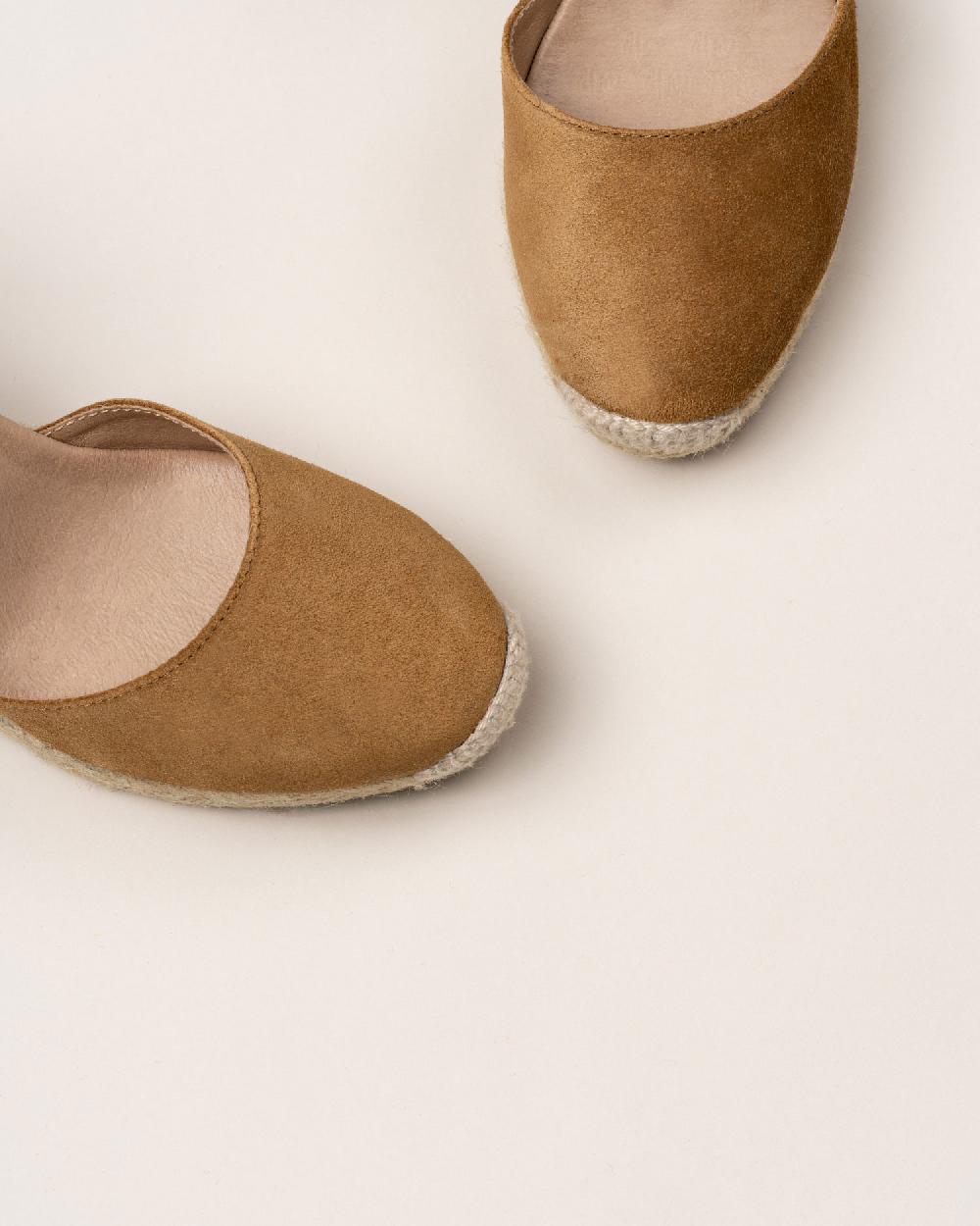 Gaimo espadrilles Global7 CuoioAlpargatas de cuña en piel con hebilla Último día