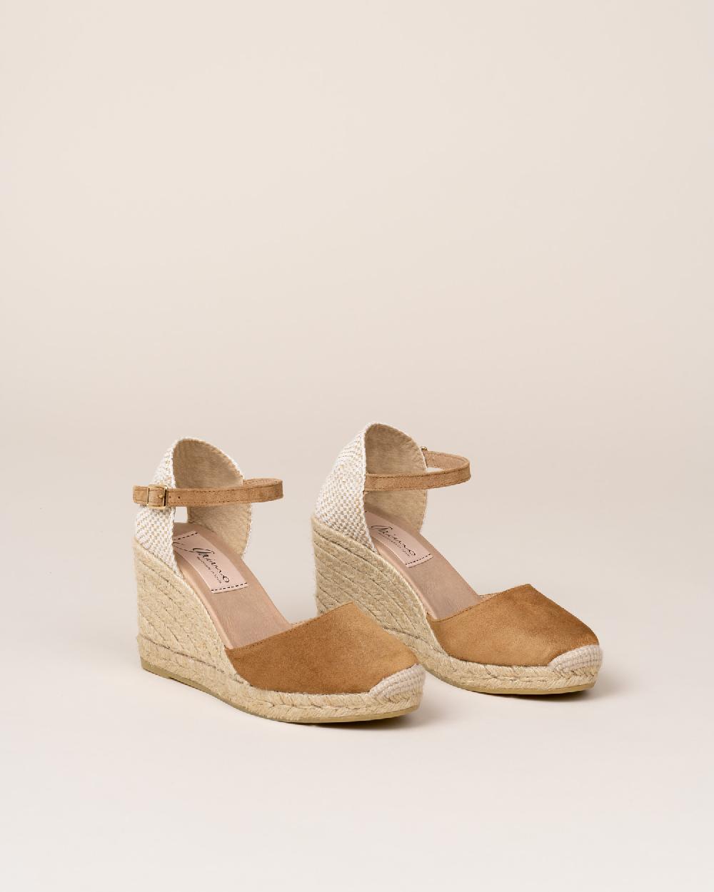 Gaimo espadrilles Global7 CuoioAlpargatas de cuña en piel con hebilla Último día