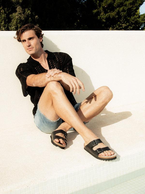 Genuins HAWAII OILED LEATHER BLACK Rebajas baratas