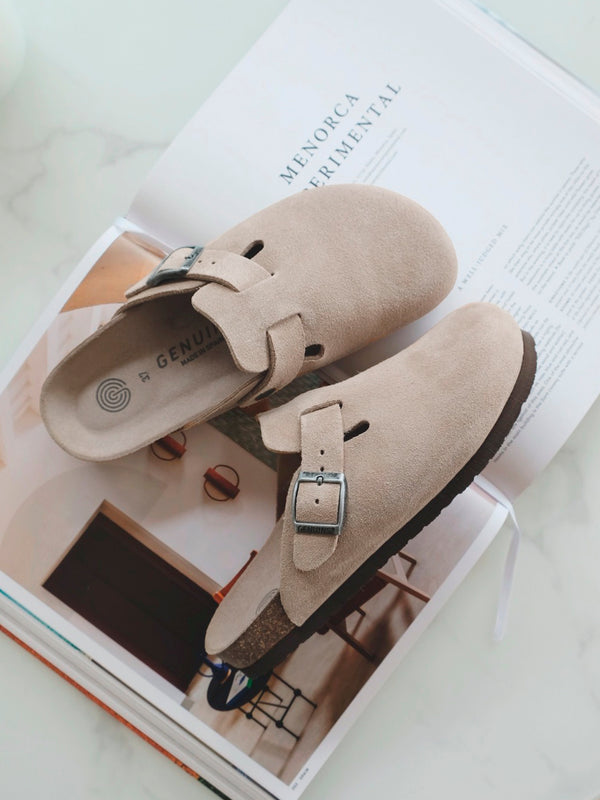 Genuins RIVA VELOUR TAUPE UNISEX