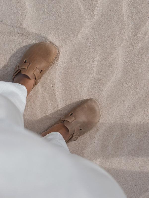 Genuins RIVA OILED LEATHER CLAY UNISEX Ventas relámpago