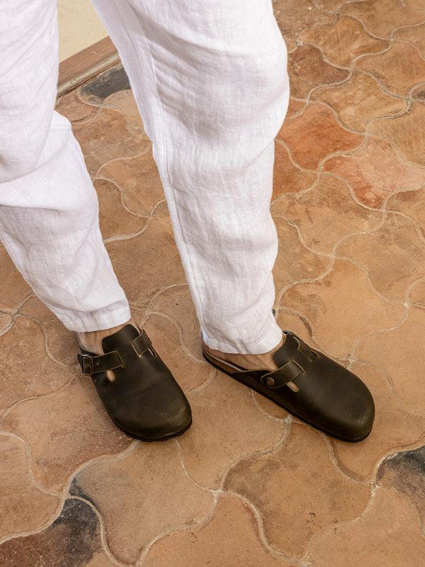 Genuins RIVA OILED LEATHER KAKI UNISEX Tienda