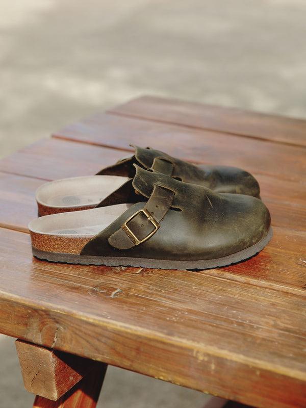Genuins RIVA OILED LEATHER KAKI UNISEX Tienda