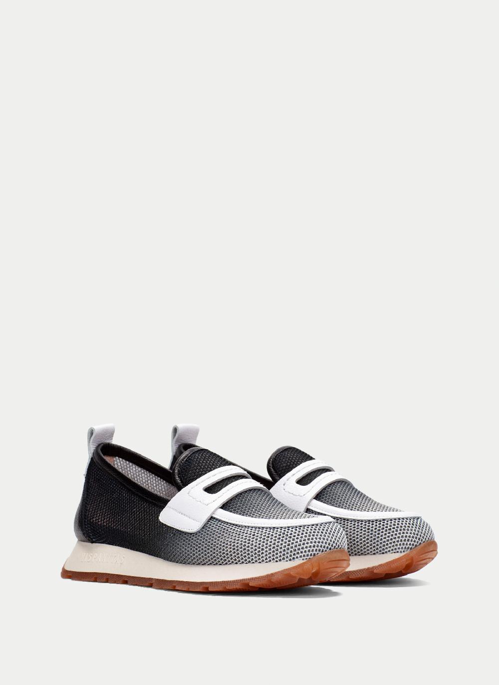 Hispanitas Mocasin Sport kansas negro-blanco Ahorra y exporta