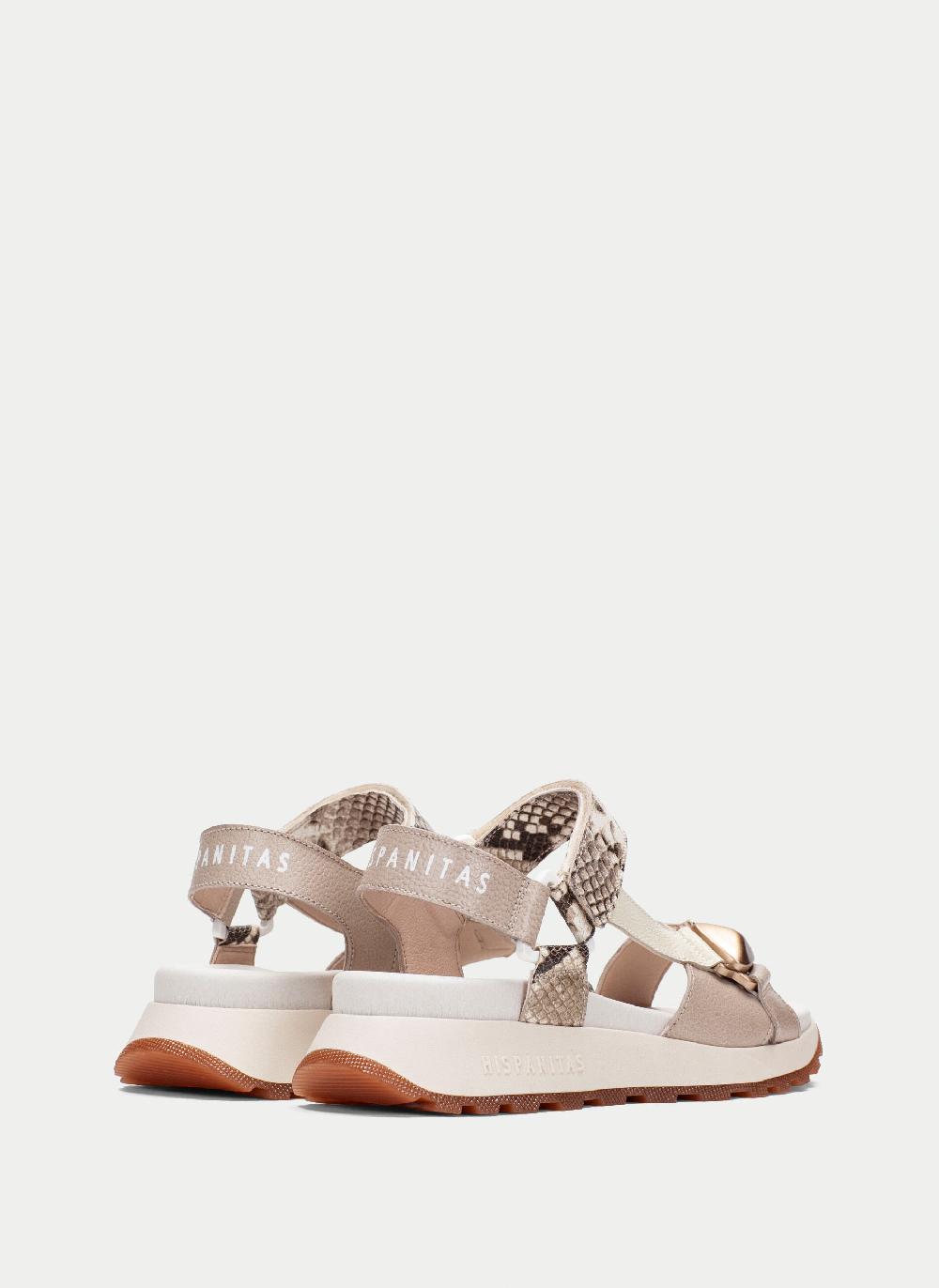 Hispanitas Sandalia Sport maui taupe Última moda
