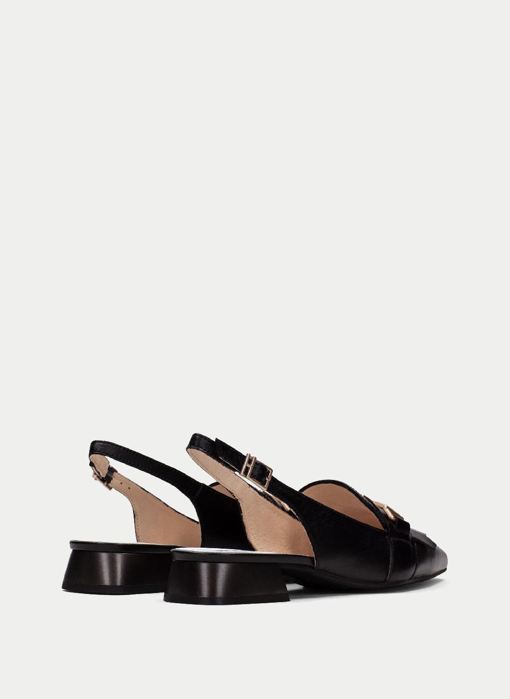Hispanitas Zapato Plano dali negro-blanco Grandes ahorros