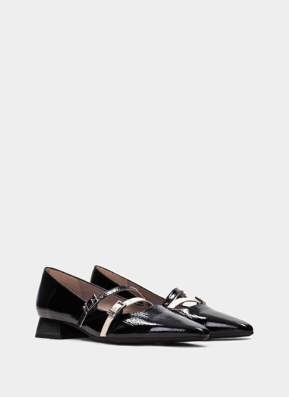 Hispanitas Zapato Plano dali negro Mejor oferta