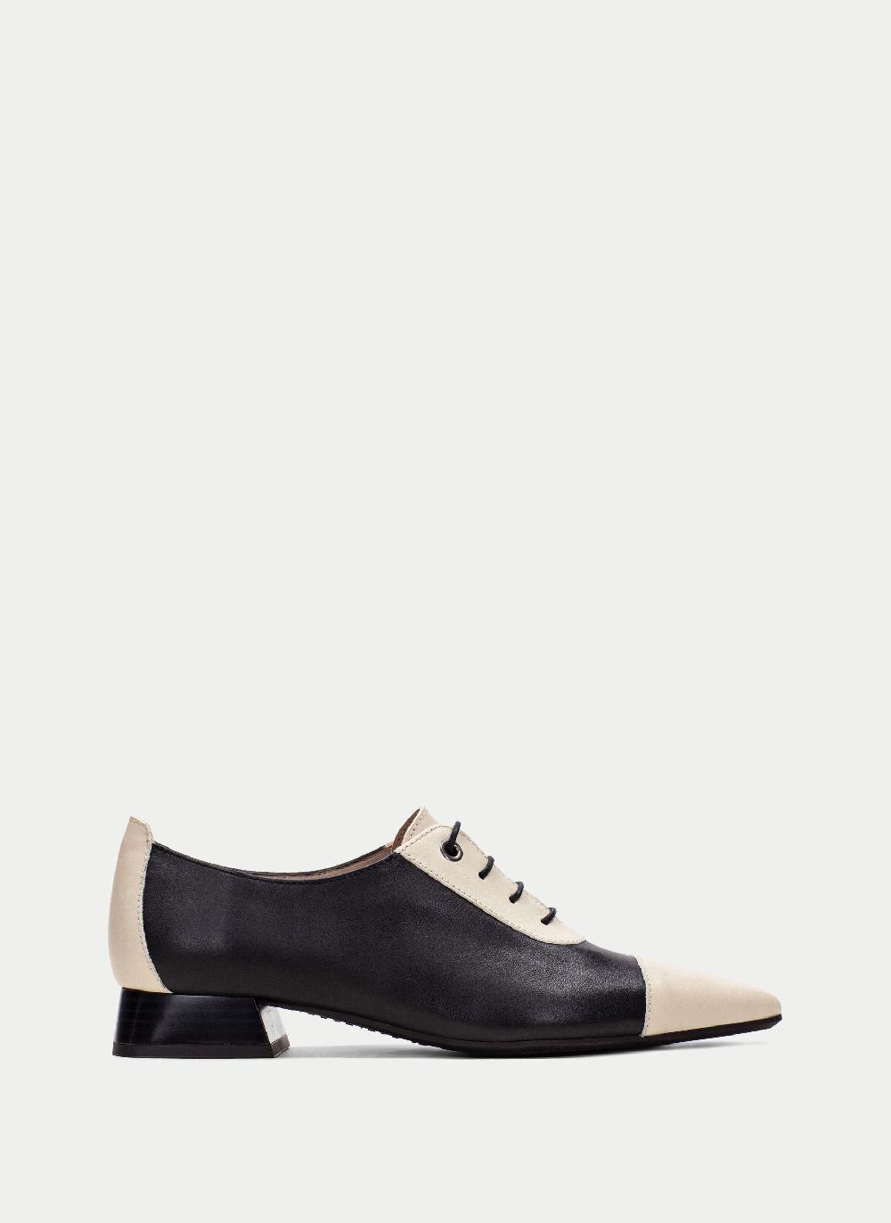 Hispanitas Zapato Plano dali negro-milk