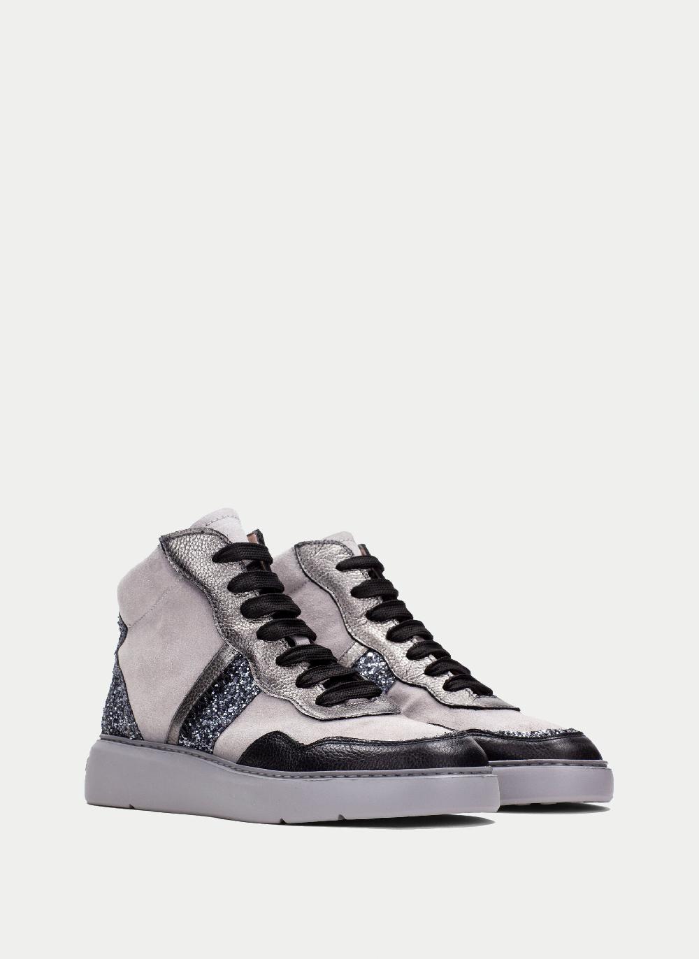 Hispanitas Deportivo oceania negro-gris-glitter Ventas relámpago