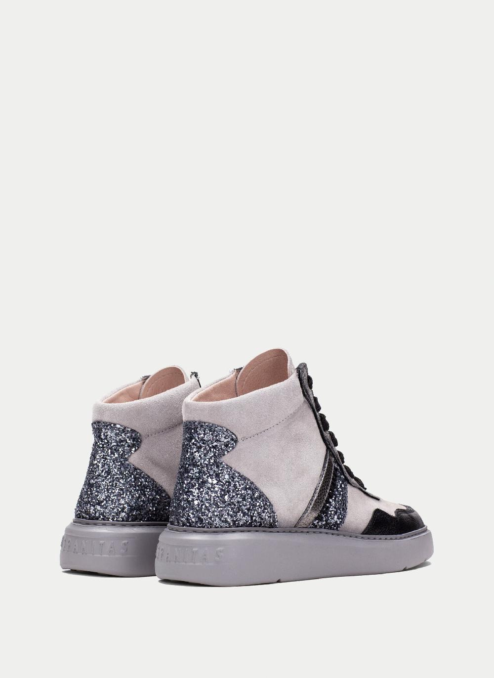 Hispanitas Deportivo oceania negro-gris-glitter Ventas relámpago