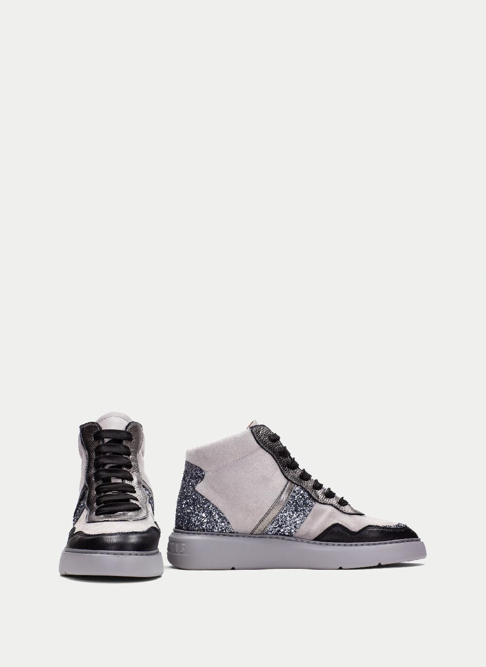 Hispanitas Deportivo oceania negro-gris-glitter Ventas relámpago