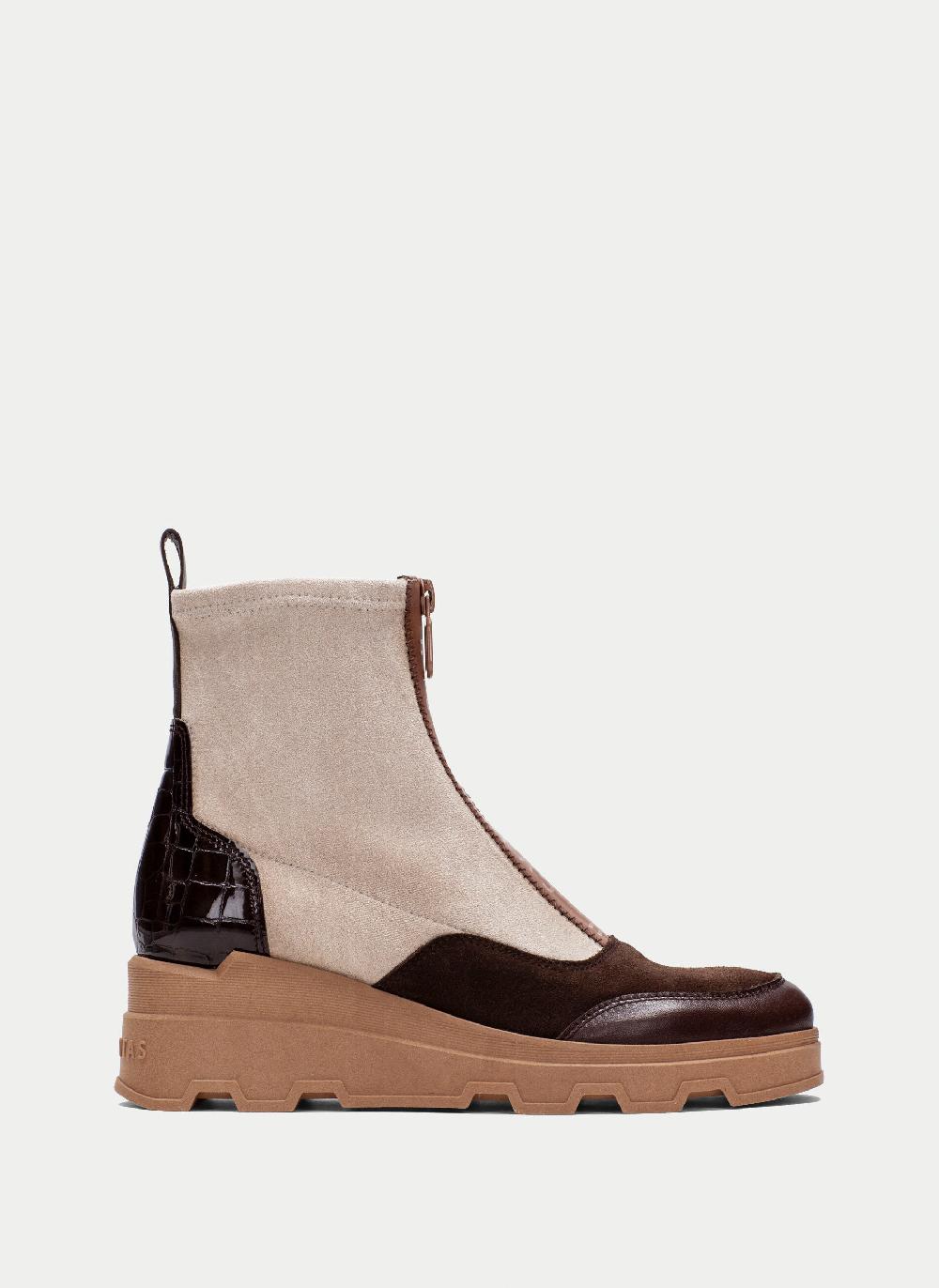 Hispanitas Botin florencia marron-milk