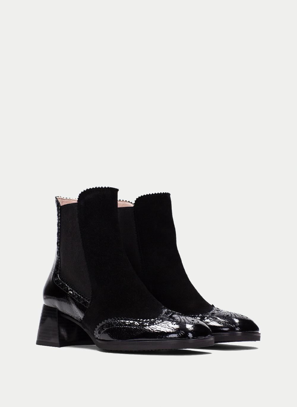 Hispanitas Botin milan negro Grandes descuentos