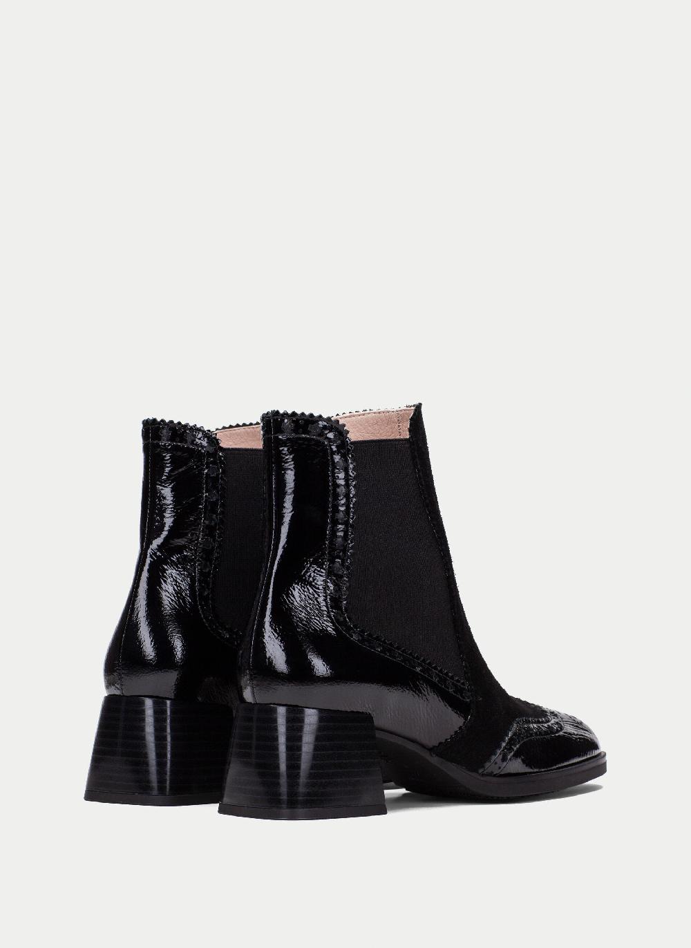 Hispanitas Botin milan negro Grandes descuentos