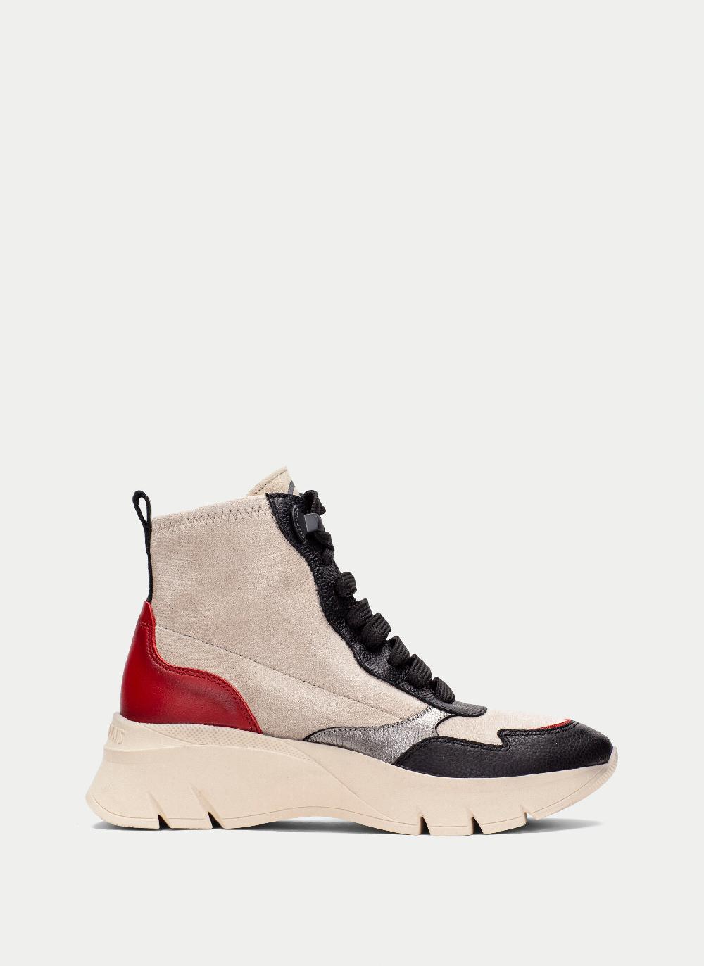 Hispanitas Botin sport helsinki negro-milk-rojo