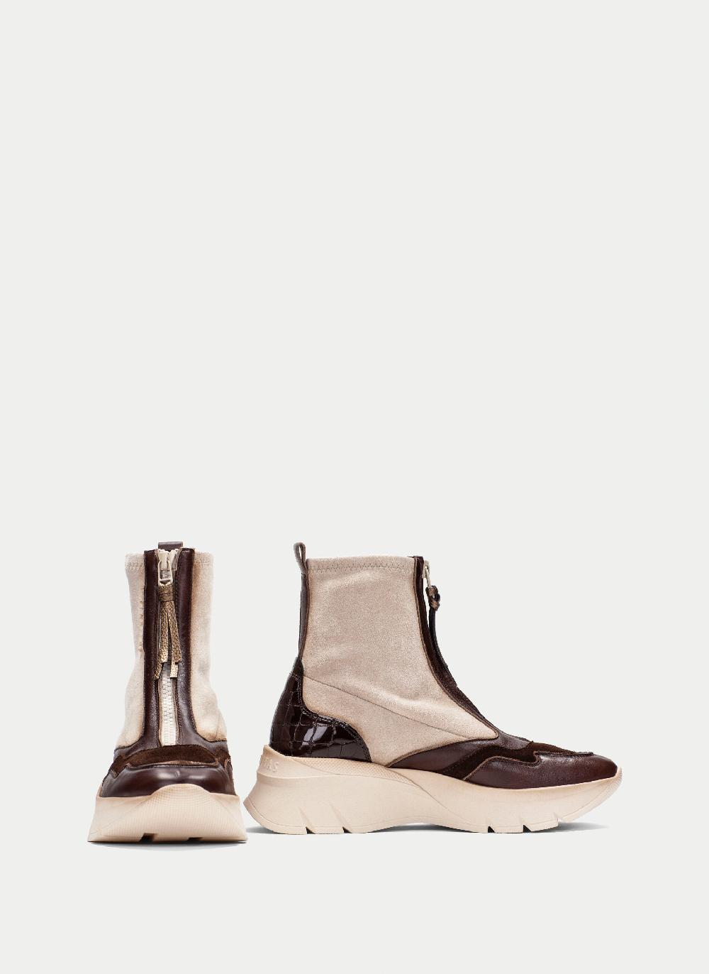 Hispanitas Botin sport helsinki marron-milk Solo hoy